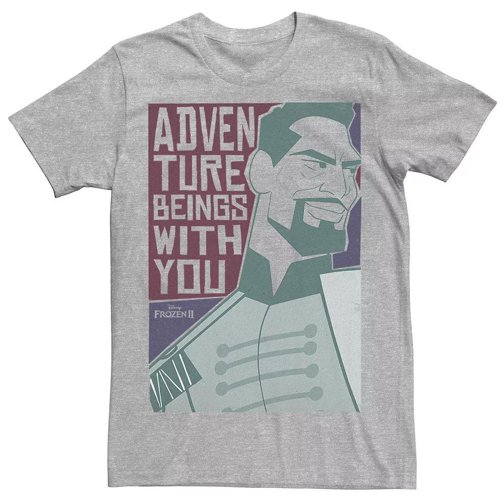 Disney's Frozen Men's 2 Destin Adventure Begins Graphic Tee, Size: 3XL, Athletic Grey Product Image