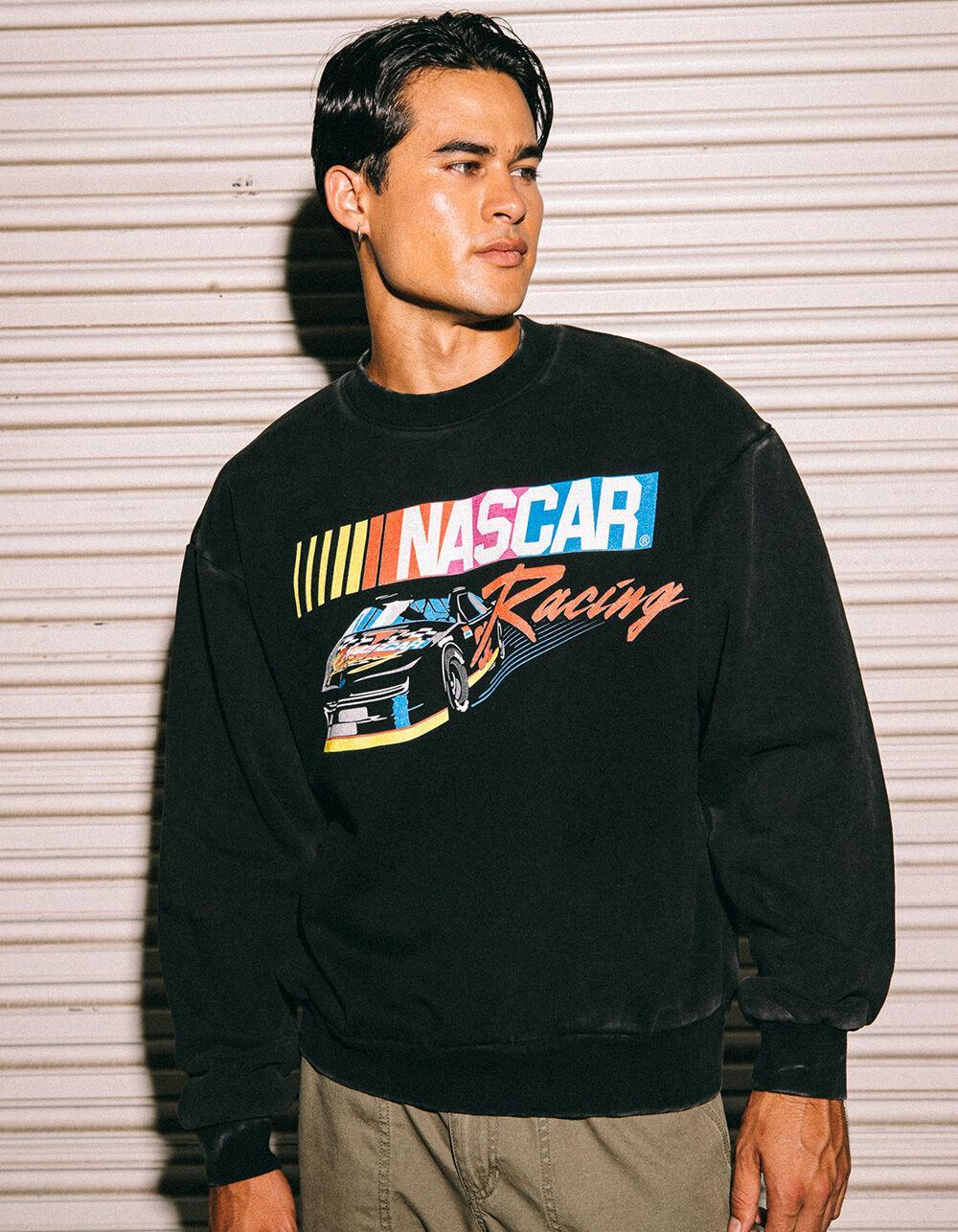 TILLYS x NASCAR Racing Mens Crewneck Sweatshirt - BLACK Product Image