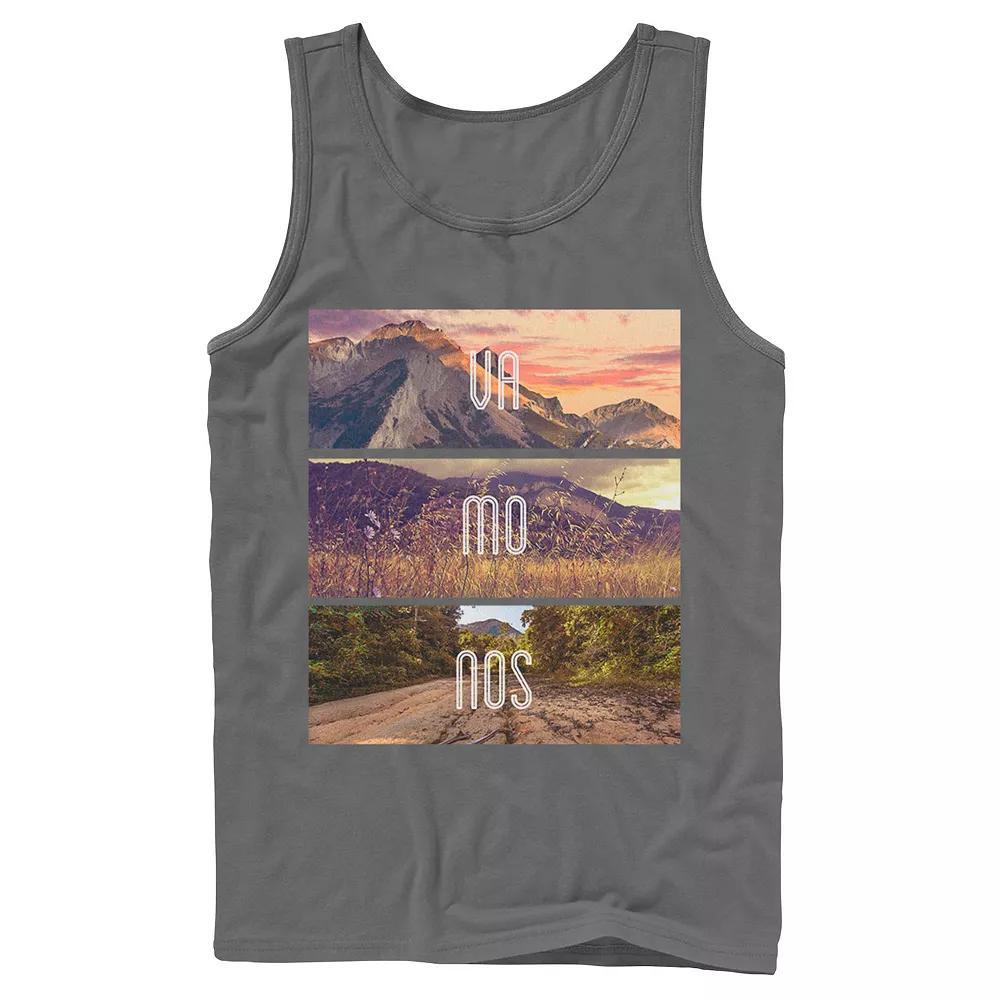 Men's Gonzales Vamonos Lanscape Portrait Stack Tank Top, Size: XL, Grey Product Image