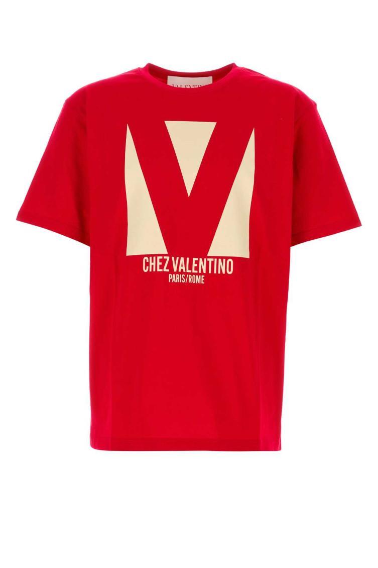 VALENTINO T-shirt Logo In Red Product Image