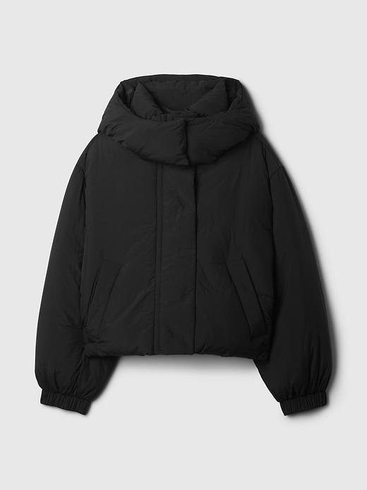 Cropped Duvet Wrap Puffer Jacket Product Image