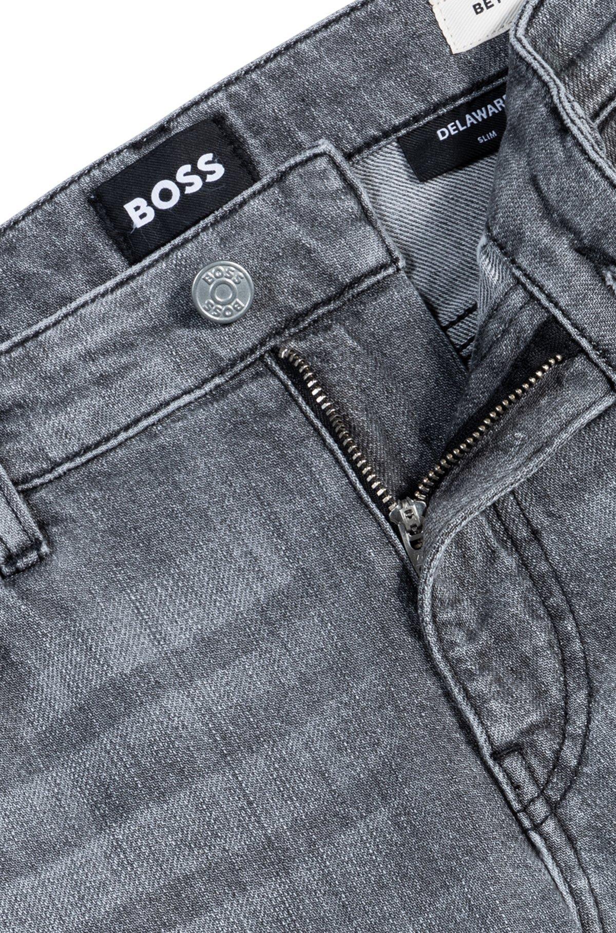 Delaware slim-fit jeans in tinted stretch denim Product Image