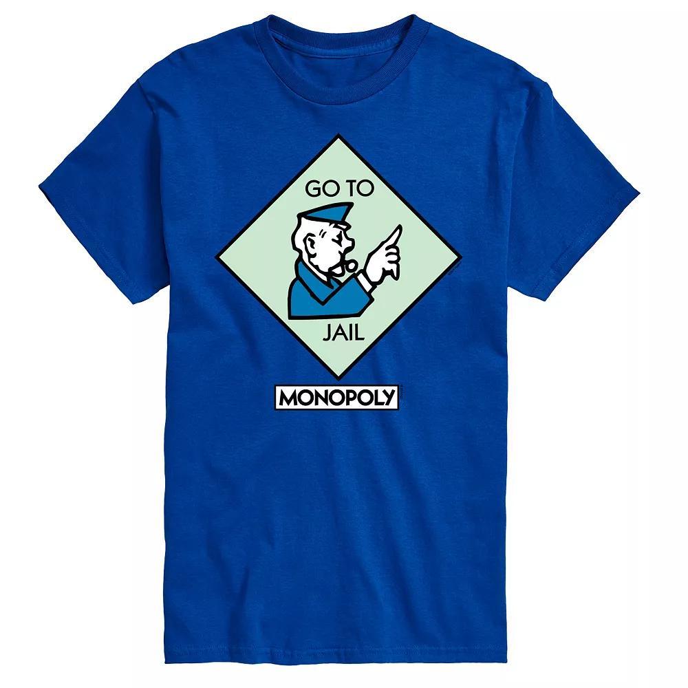 Mens Monopoly Go To Jail Square Graphic Tee Product Image