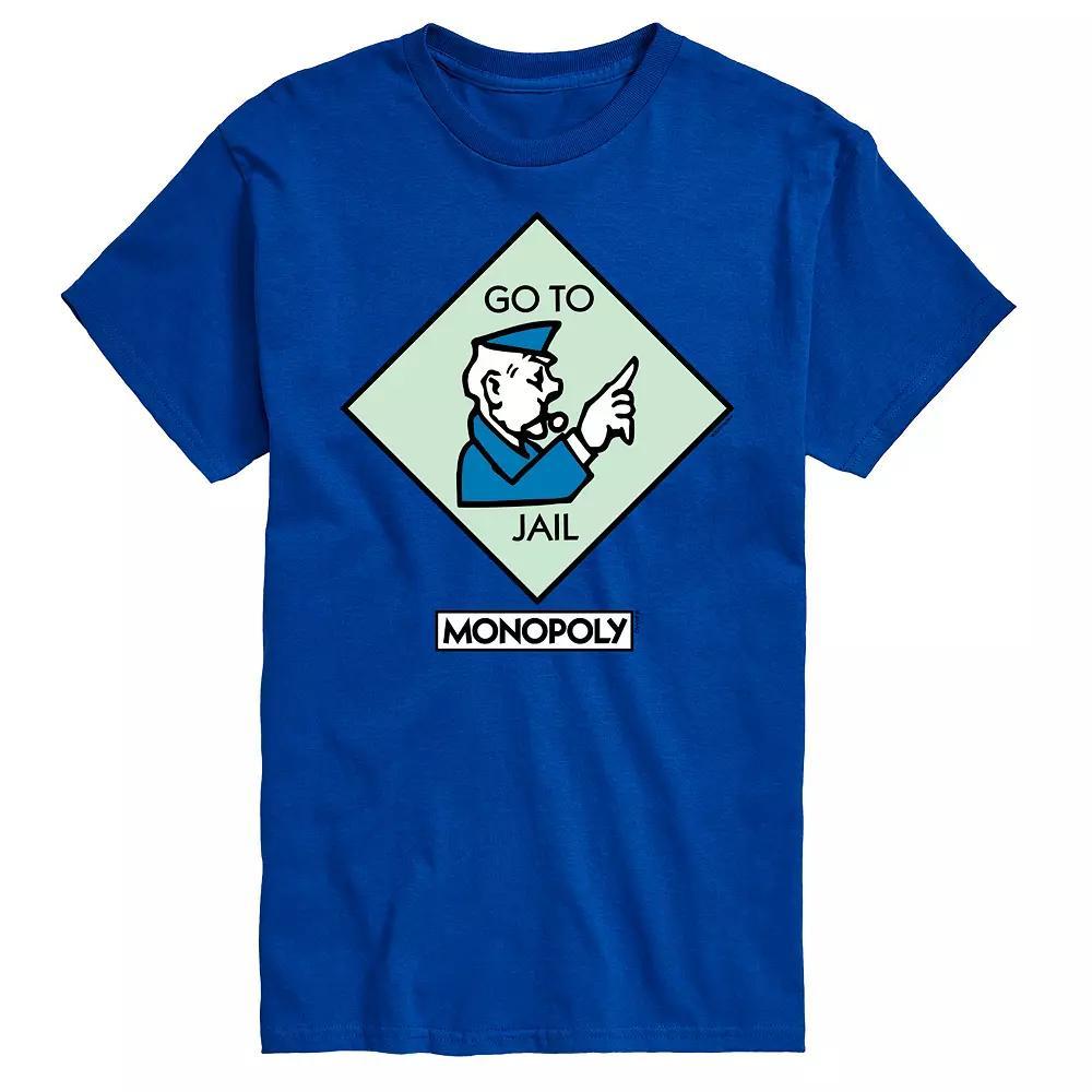 Mens Monopoly Go To Jail Square Graphic Tee Product Image