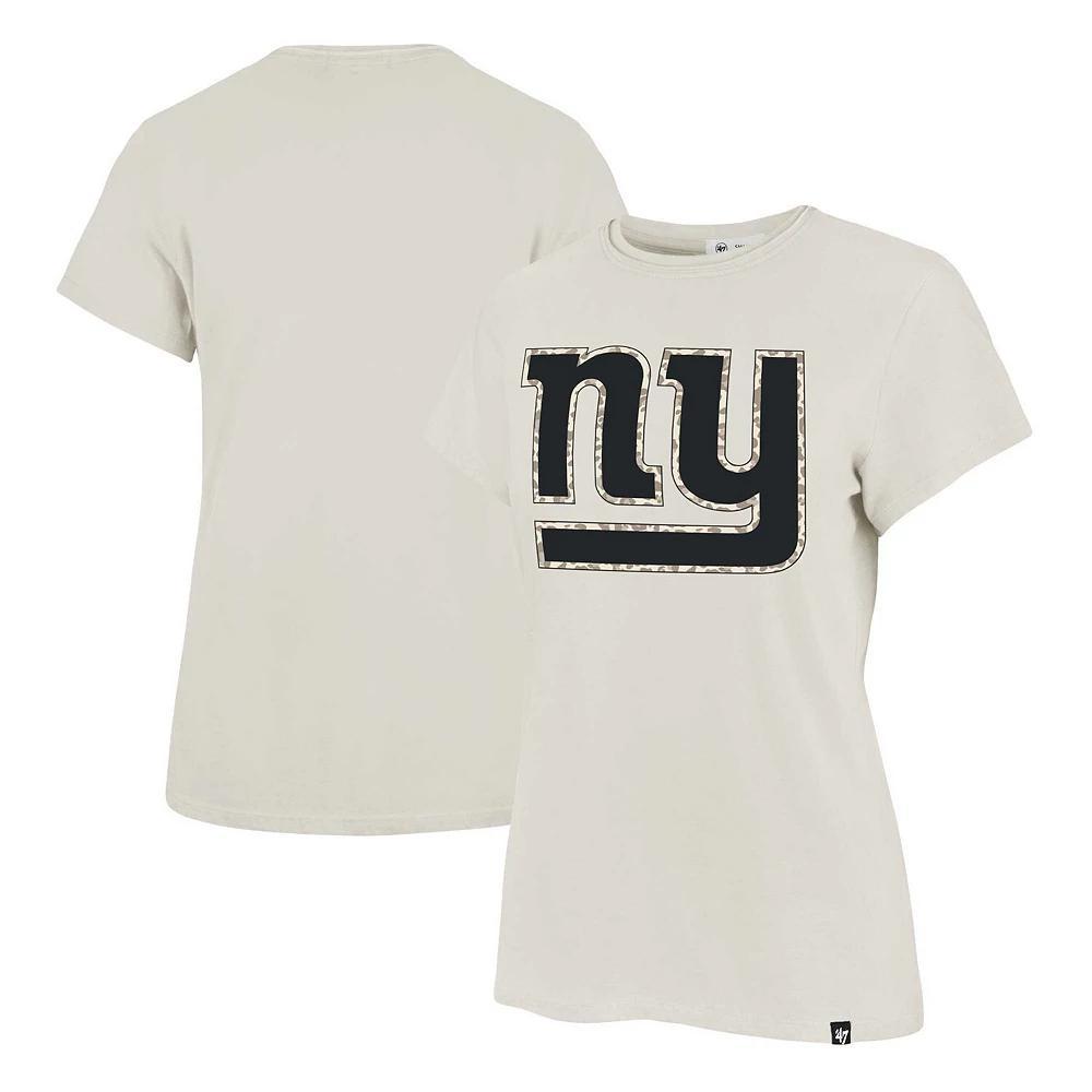 Women's '47 Cream New York Giants Panthera Frankie T-Shirt, Size: Large, Beige Product Image