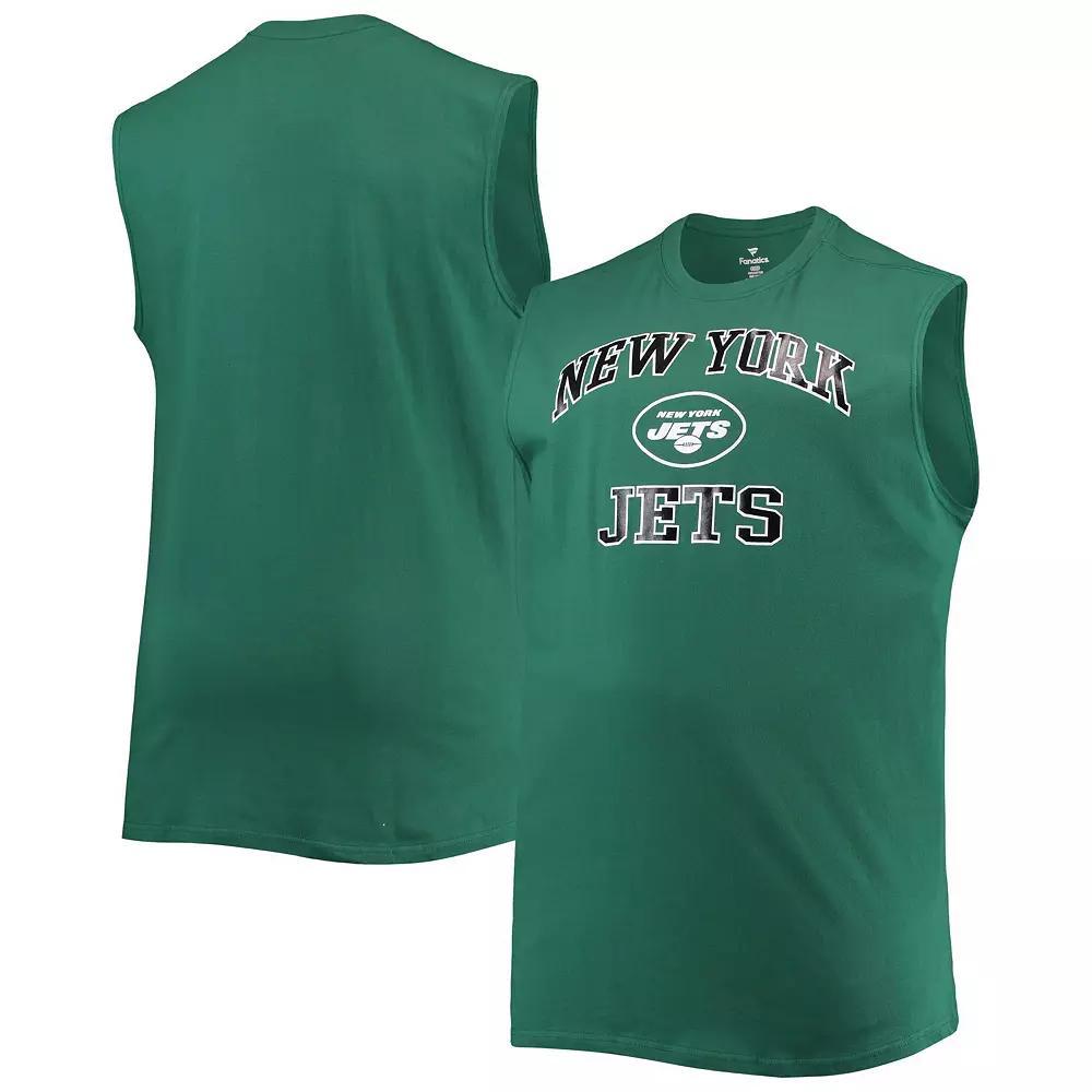 Men's Green New York Jets Big & Tall Muscle Tank Top, Size: 5XLT Product Image