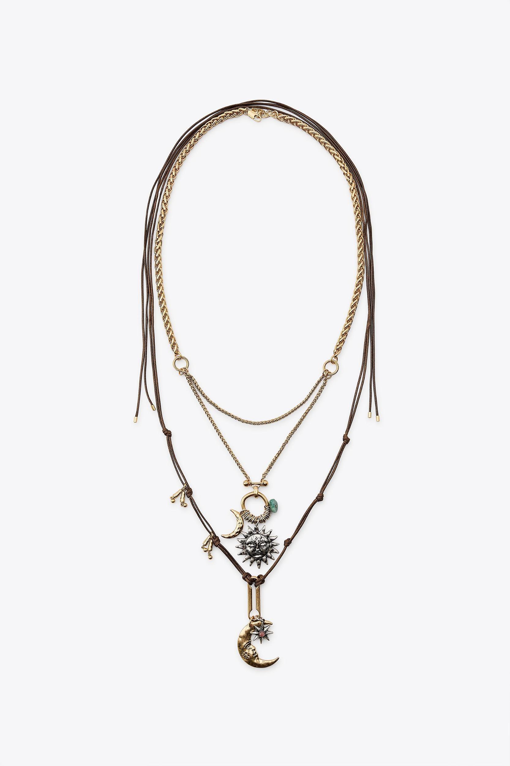 SUN & MOON CHARM NECKLACE 2-PACK Product Image