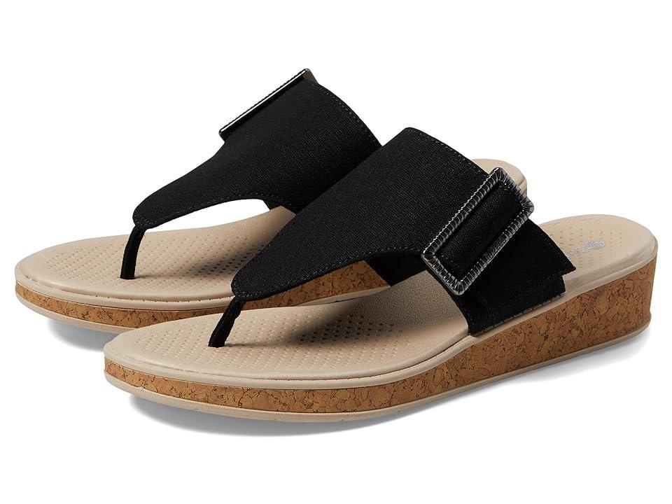 LifeStride Bay Women's Washable Thong Sandals, Size: 6.5, Black Product Image