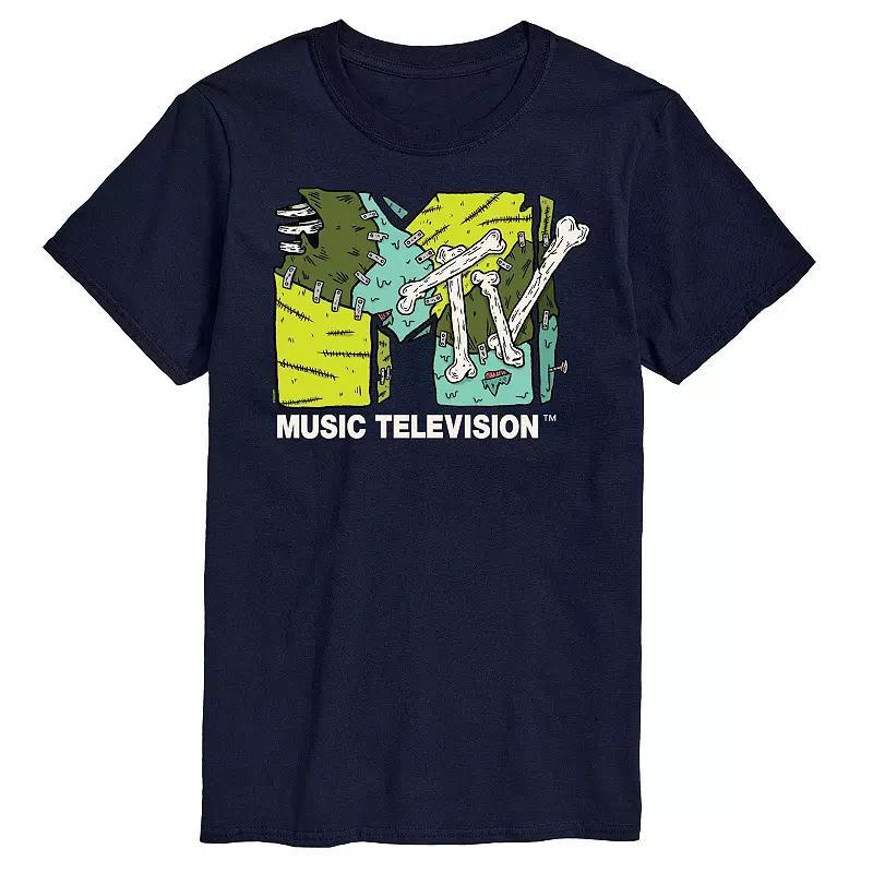 Big & Tall MTV Halloween Logo Graphic Tee, Mens Blue Product Image