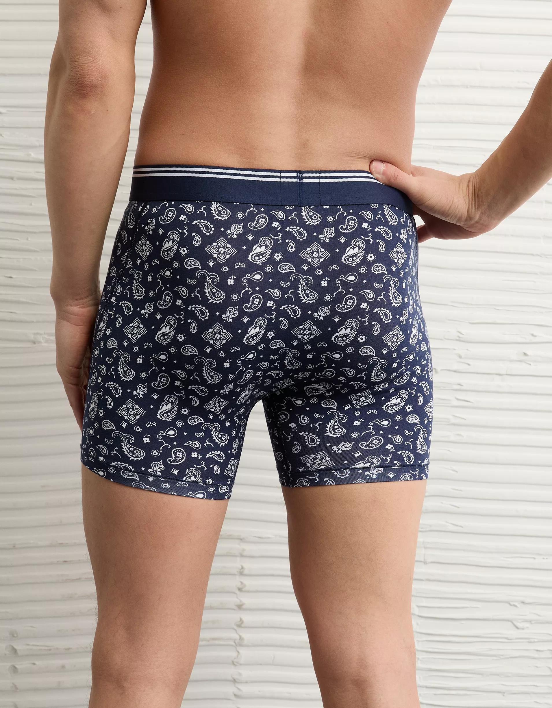 AEO Men's Palm Trees 4.5" Ultra Soft Boxer Brief Product Image