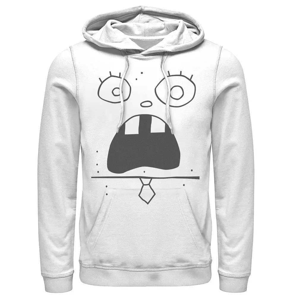 Men's Nickelodeon SpongeBob SquarePants Doodle Bob Face Costume Hoodie, Size: XXL, White Product Image