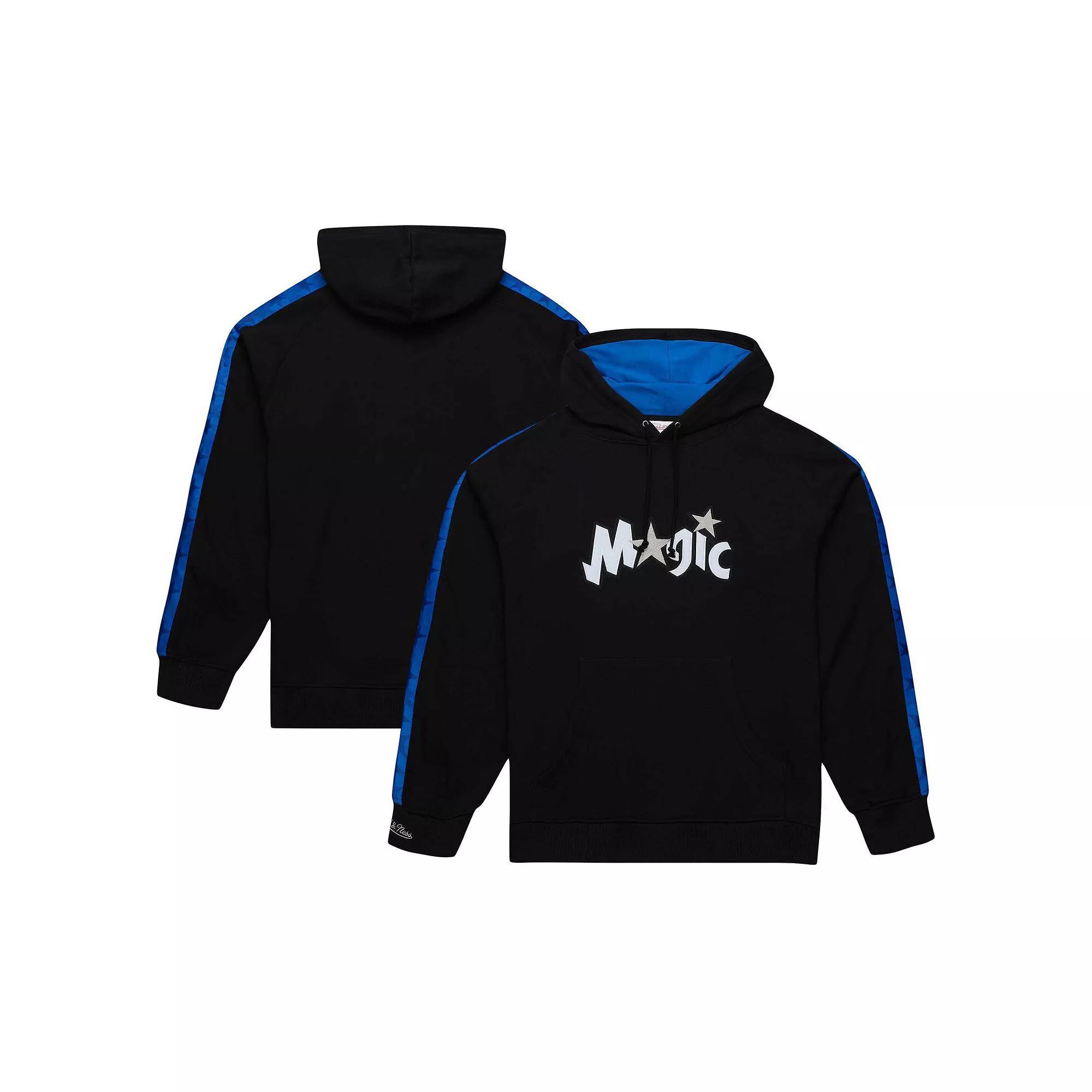 Men's Mitchell & Ness Black Orlando Magic Hardwood Classics Nights Raglan Pullover Hoodie, Size: 2XL, Mag Black Product Image