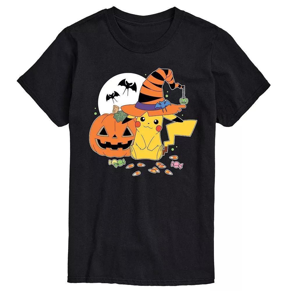 Mens Pokemon Witch Pika With Candy Graphic Tee Product Image