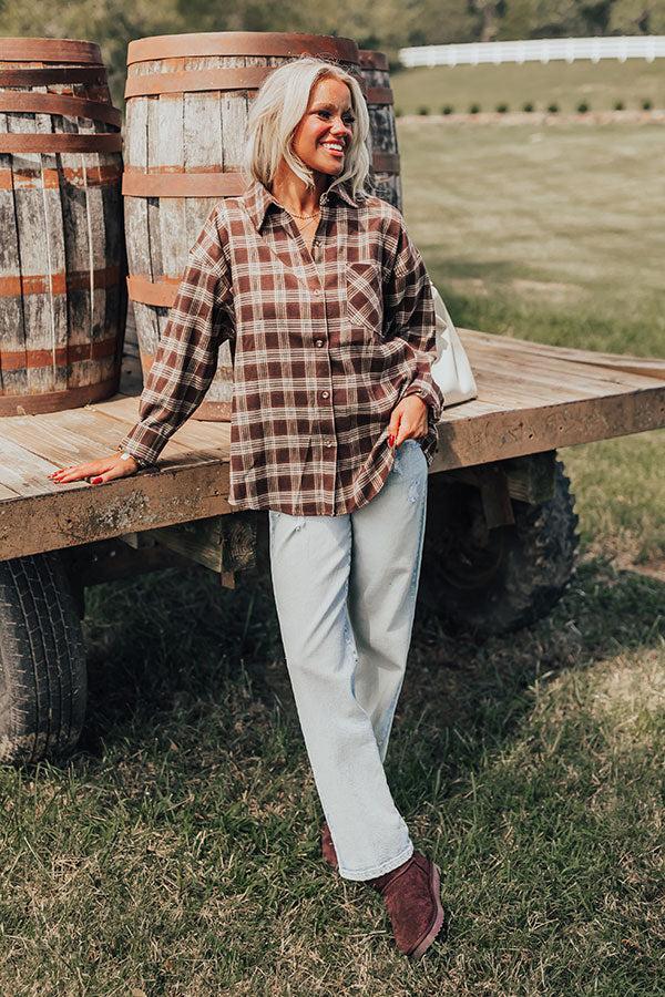 Cabin Cutie Plaid Button Up Product Image