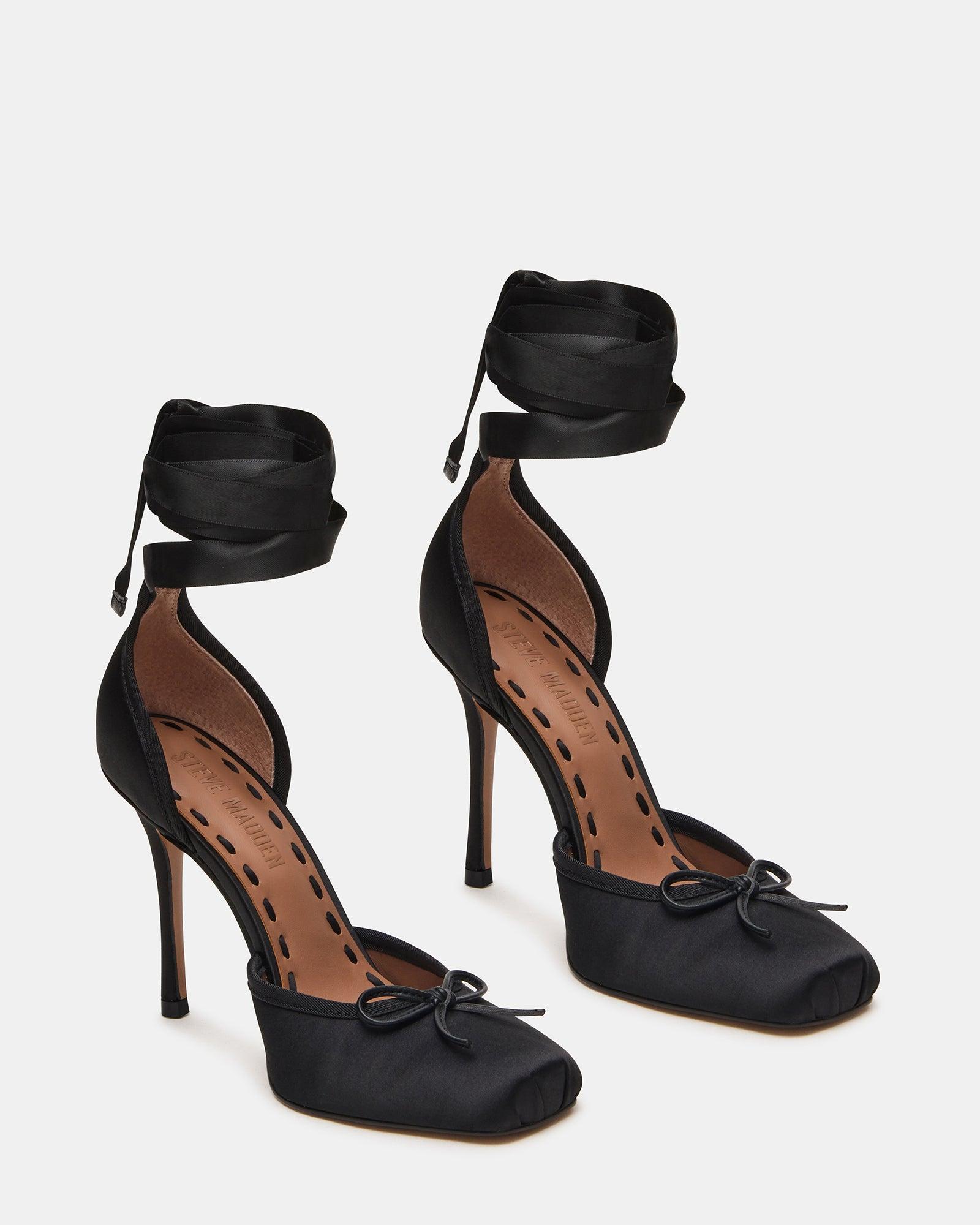 LARINA BLACK SATIN Female Product Image