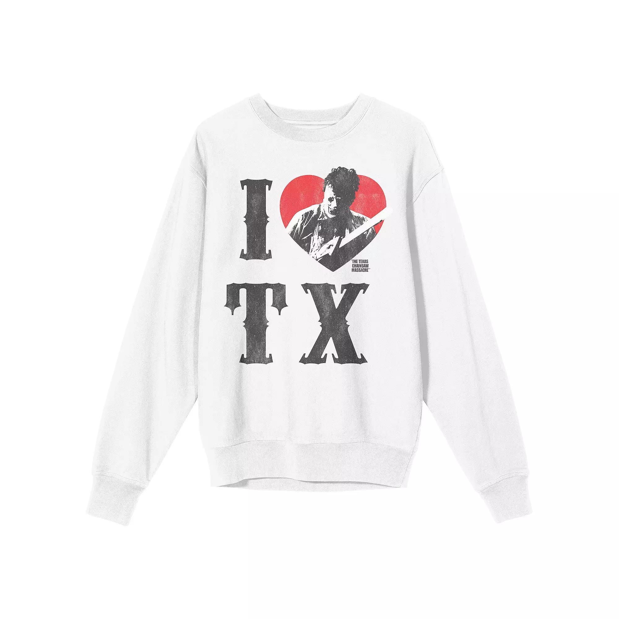 Men's Texas Chainsaw Massacre Sweatshirt, Size: Medium, White Product Image
