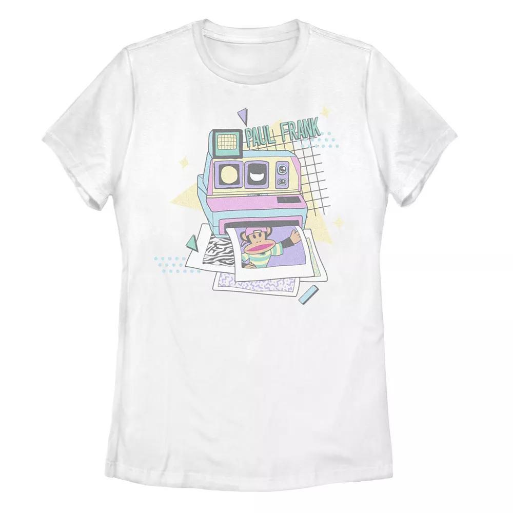 Juniors' Paul Frank Camera And Pictures Graphic Tee, Girl's, Size: Small, White Product Image
