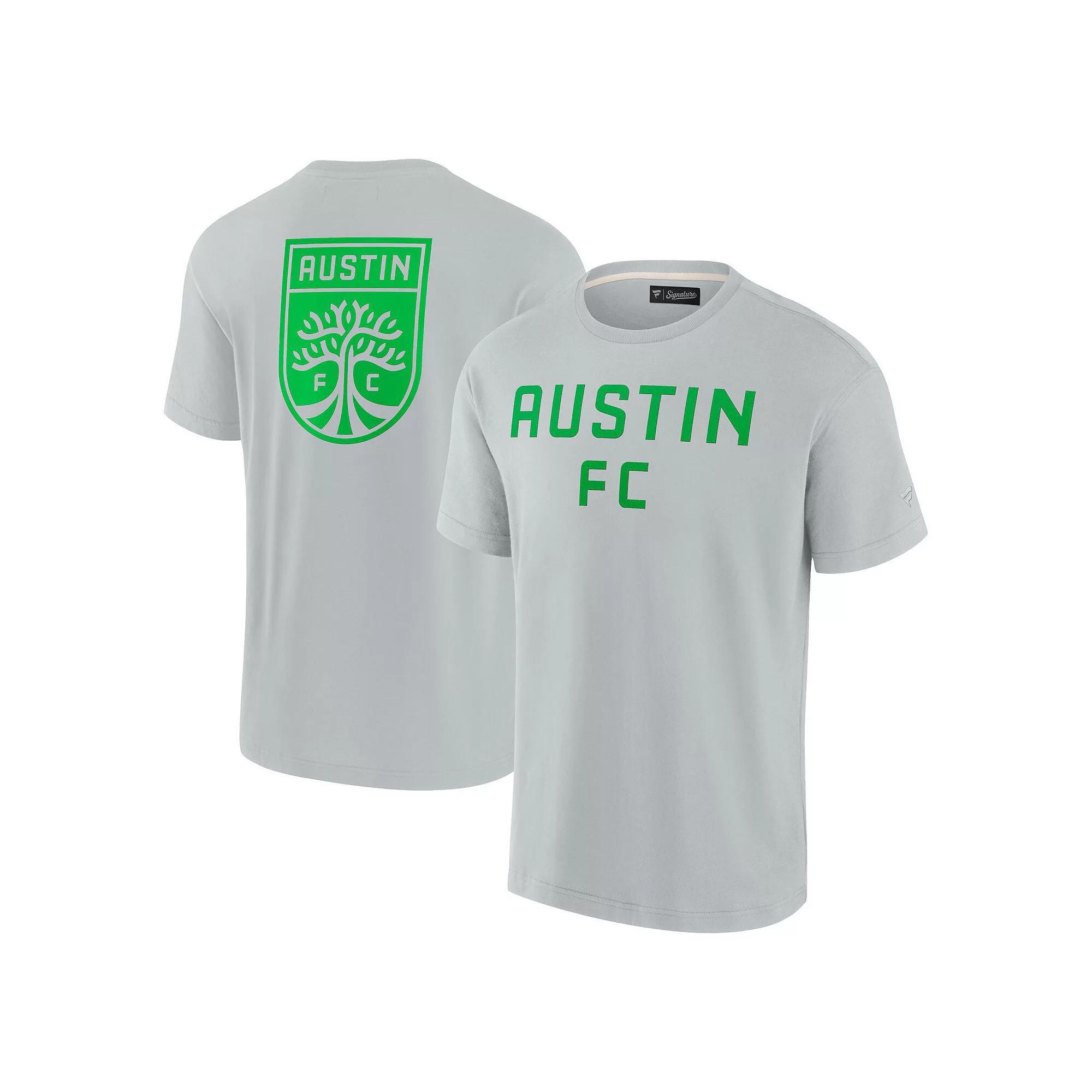 Men's Fanatics Signature  Gray Austin FC Oversized Logo T-Shirt, Size: 4XL, Afc Grey Product Image