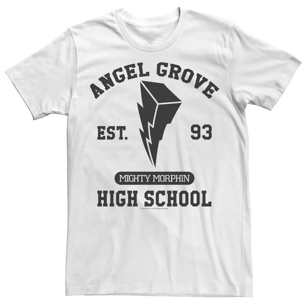 Men's Power Rangers Angel Grove High School Est. 93 Tee, Size: Small, White Product Image