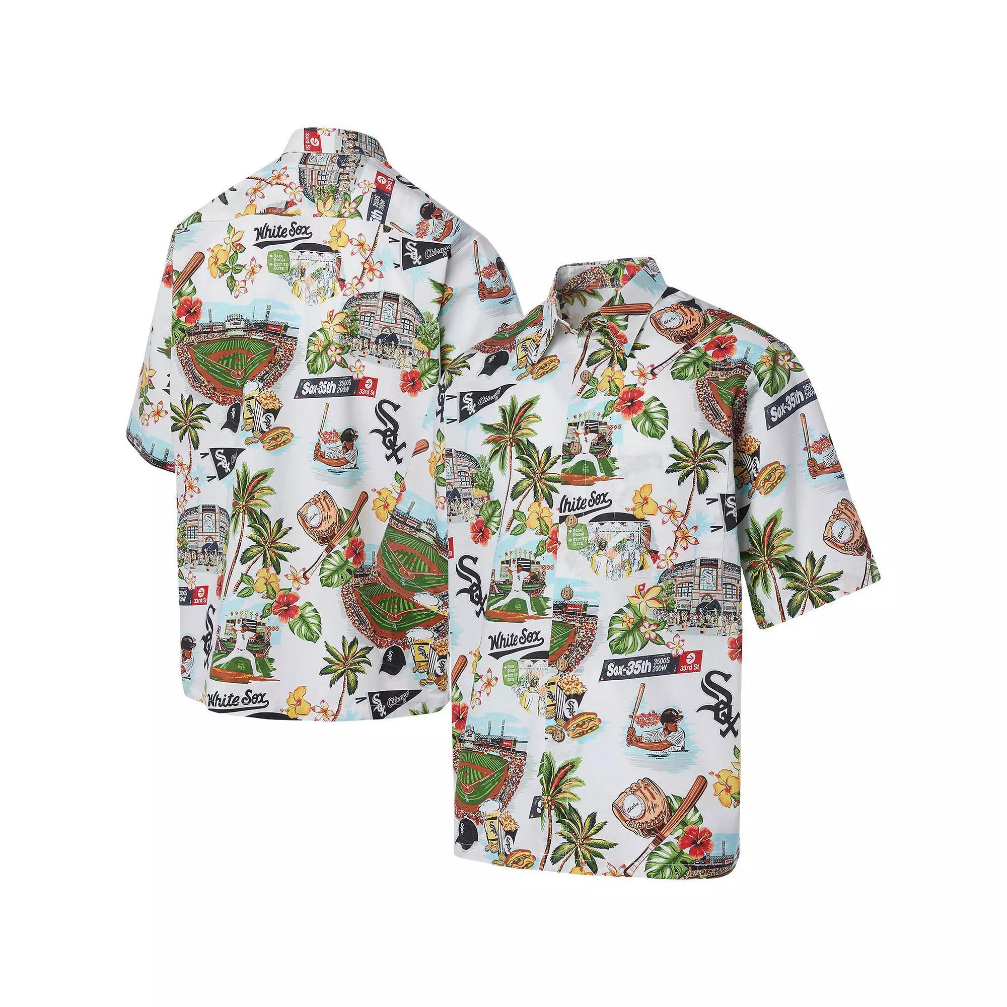 Men's Reyn Spooner White Chicago White Sox Scenic Button-Up Shirt, Size: XL Product Image