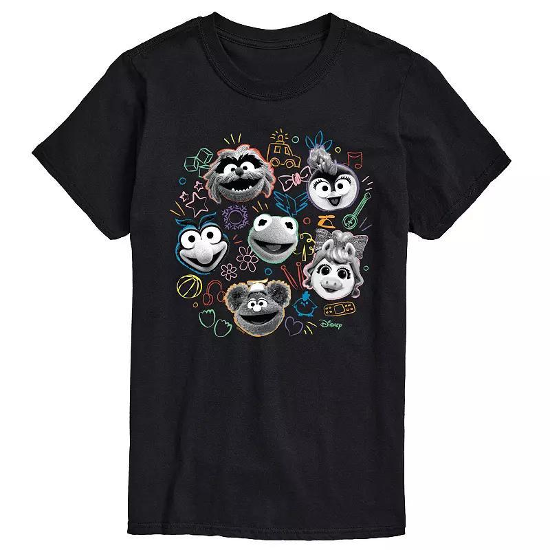 Disneys Muppet Babies Mens Faces Graphic Tee Product Image