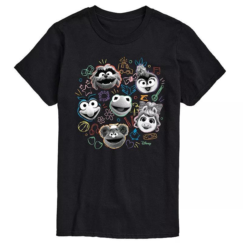 Disneys Muppet Babies Mens Faces Graphic Tee Product Image