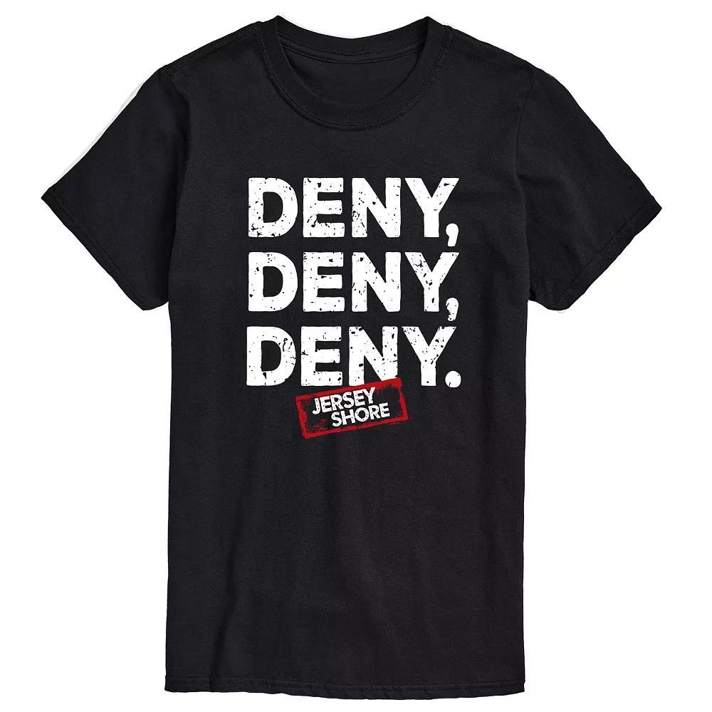 Big & Tall Jersey Shore Deny Deny Deny Graphic Tee, Mens Product Image