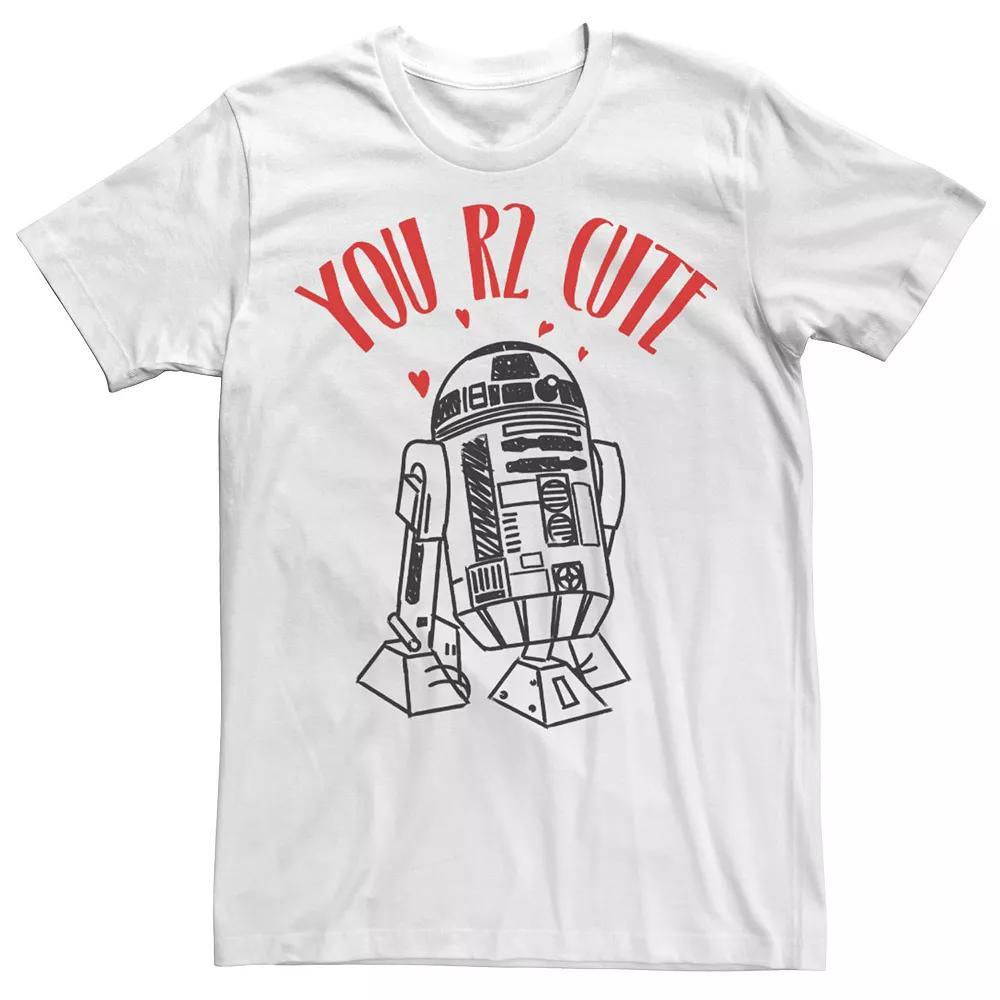 Big & Tall Star Wars R2-D2 "You R2 Cute" Tee, Men's, Size: 5XL, White Product Image