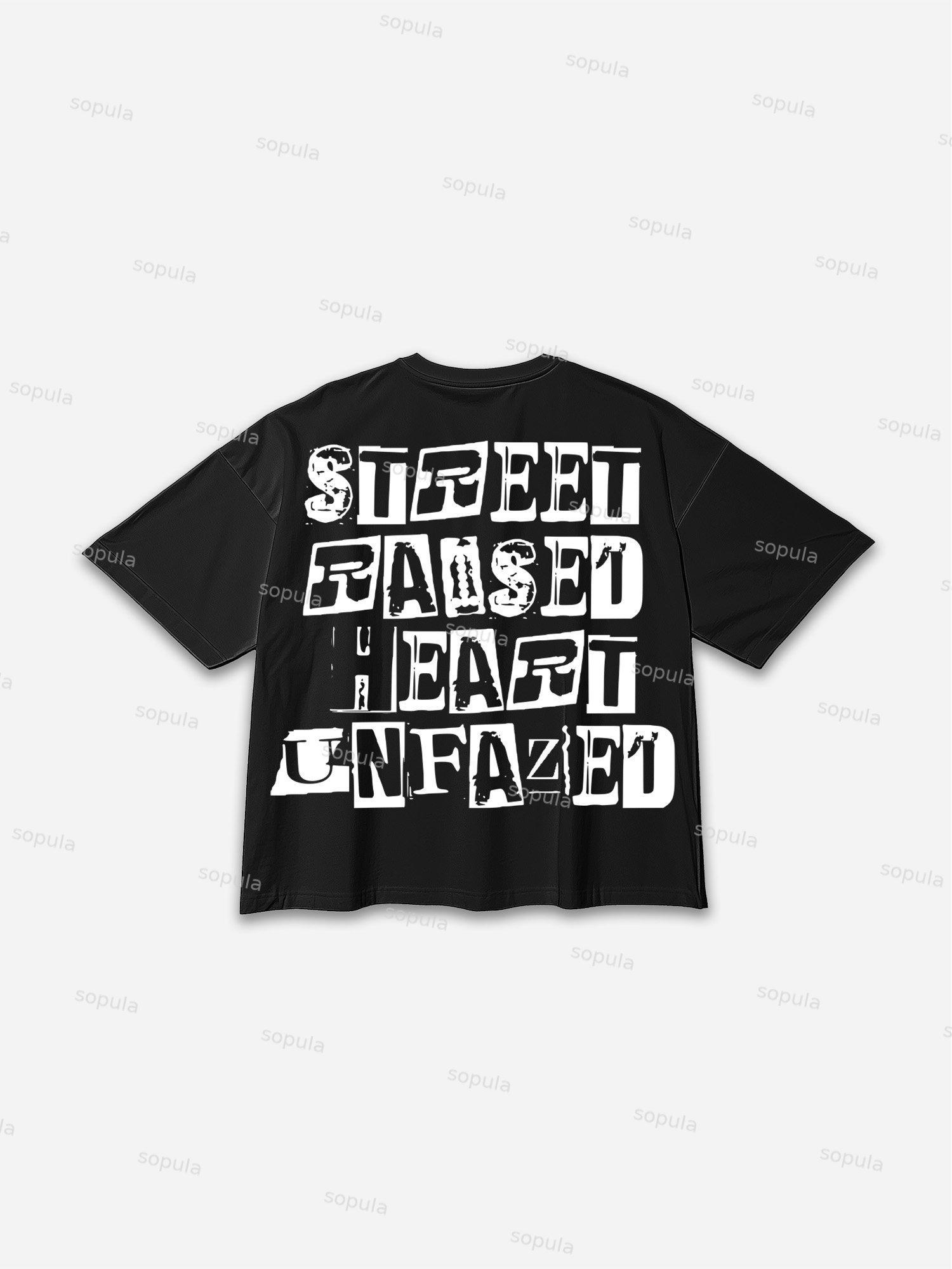 Money Characters Street Cartoon Graffiti Graphic Cotton T-shirt Product Image