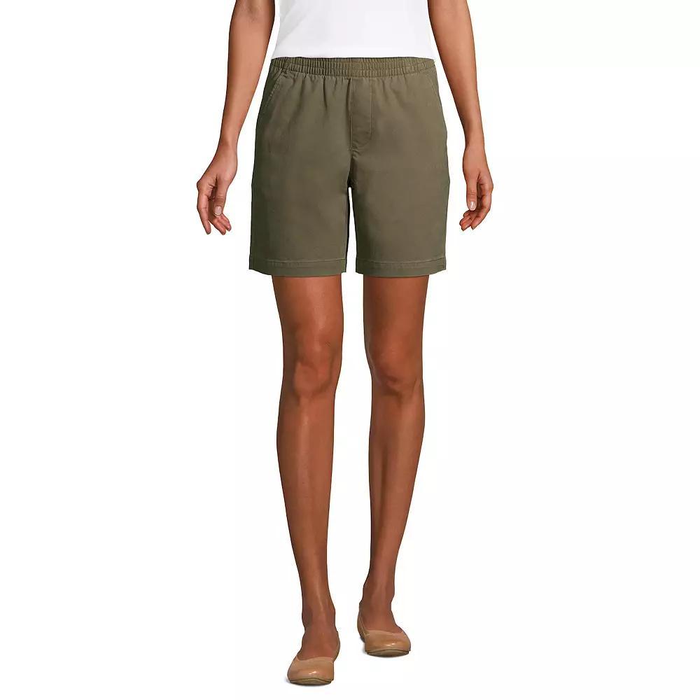 Petite Lands' End Pull-On Chino Shorts, Women's, Size: 6 Petite, Desert Product Image