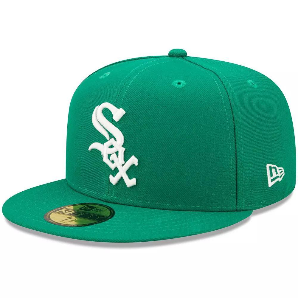 Men's New Era Kelly Green Chicago White Sox Logo White 59FIFTY Fitted Hat, Size: 7 7/8 Product Image