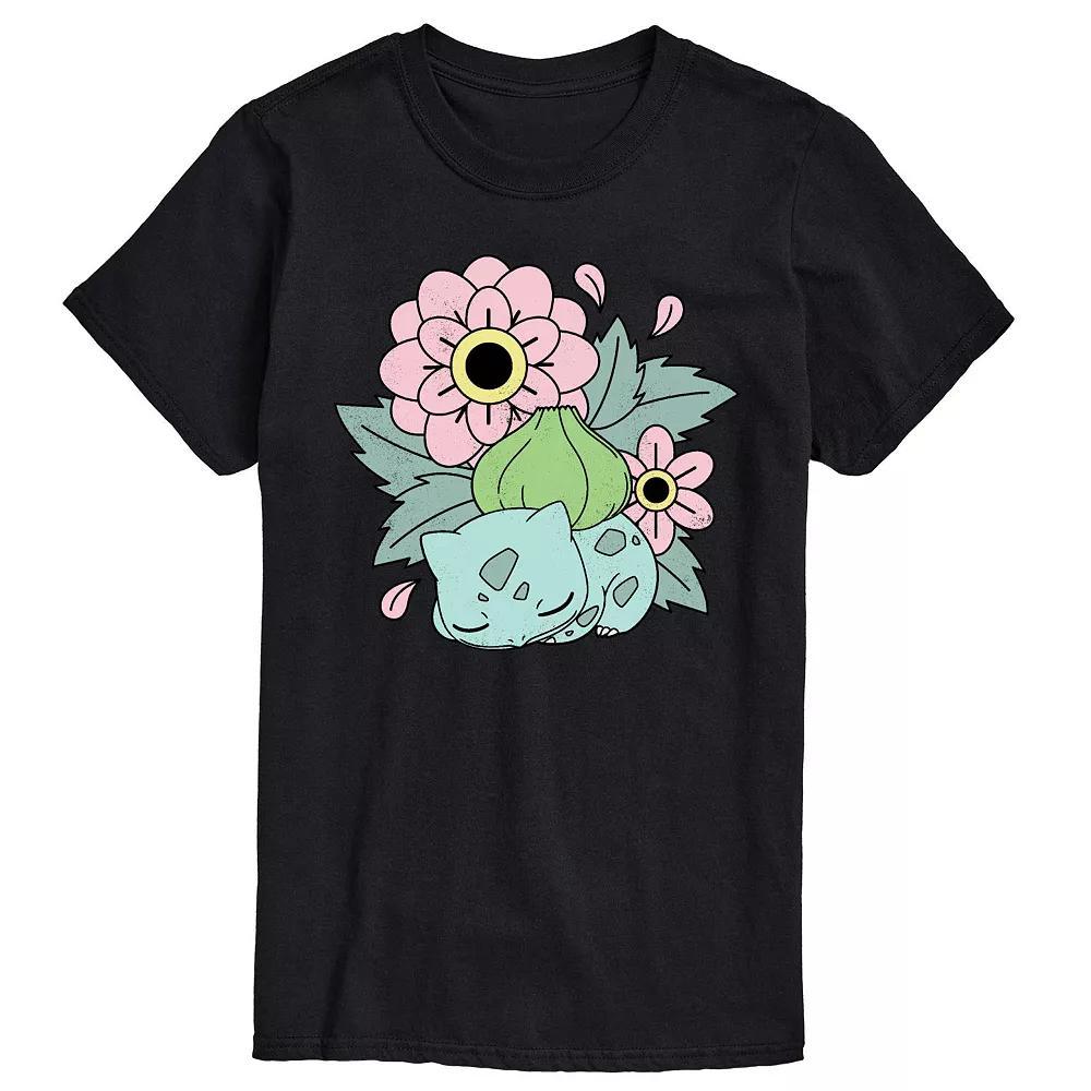 Mens Pokemon Bulba Flowers Tee Product Image