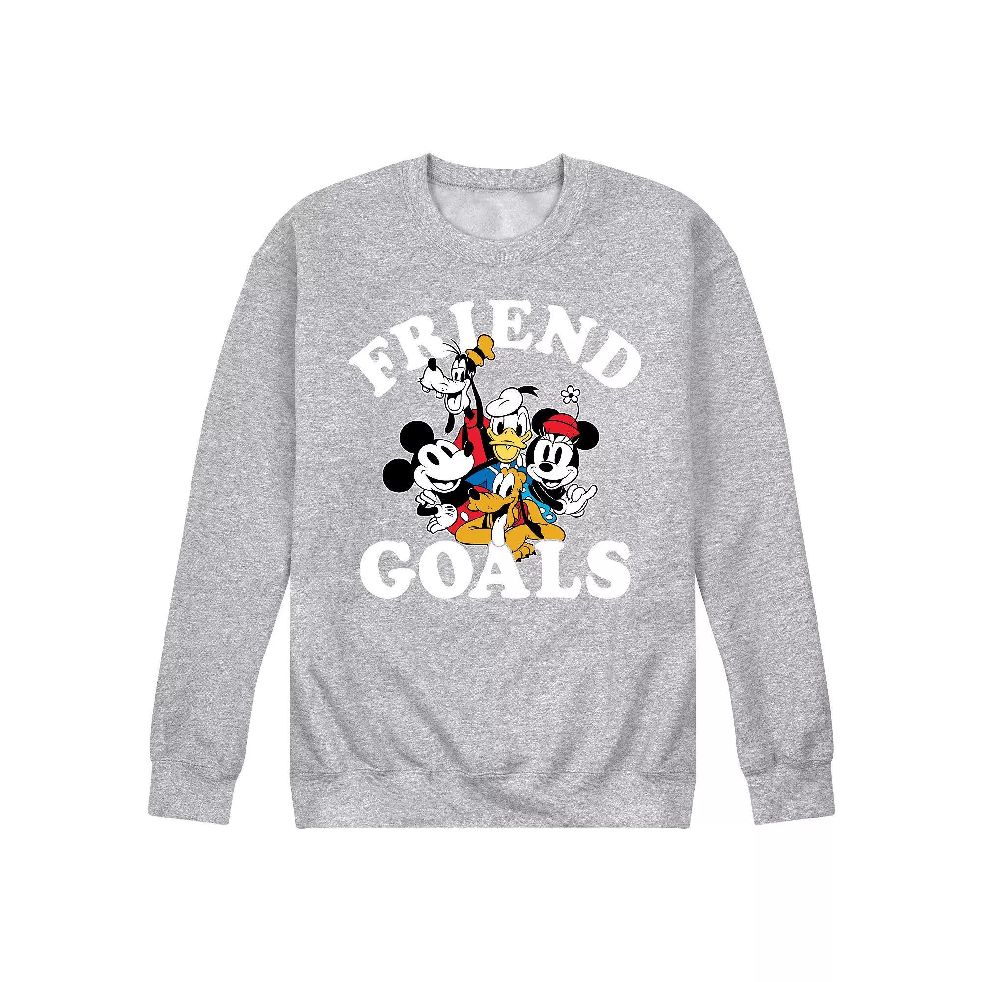 Disneys Mickey Mouse Mens Friend Goals Fleece Sweatshirt Product Image