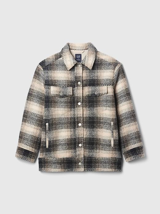 Wool Relaxed Shirt Jacket Product Image