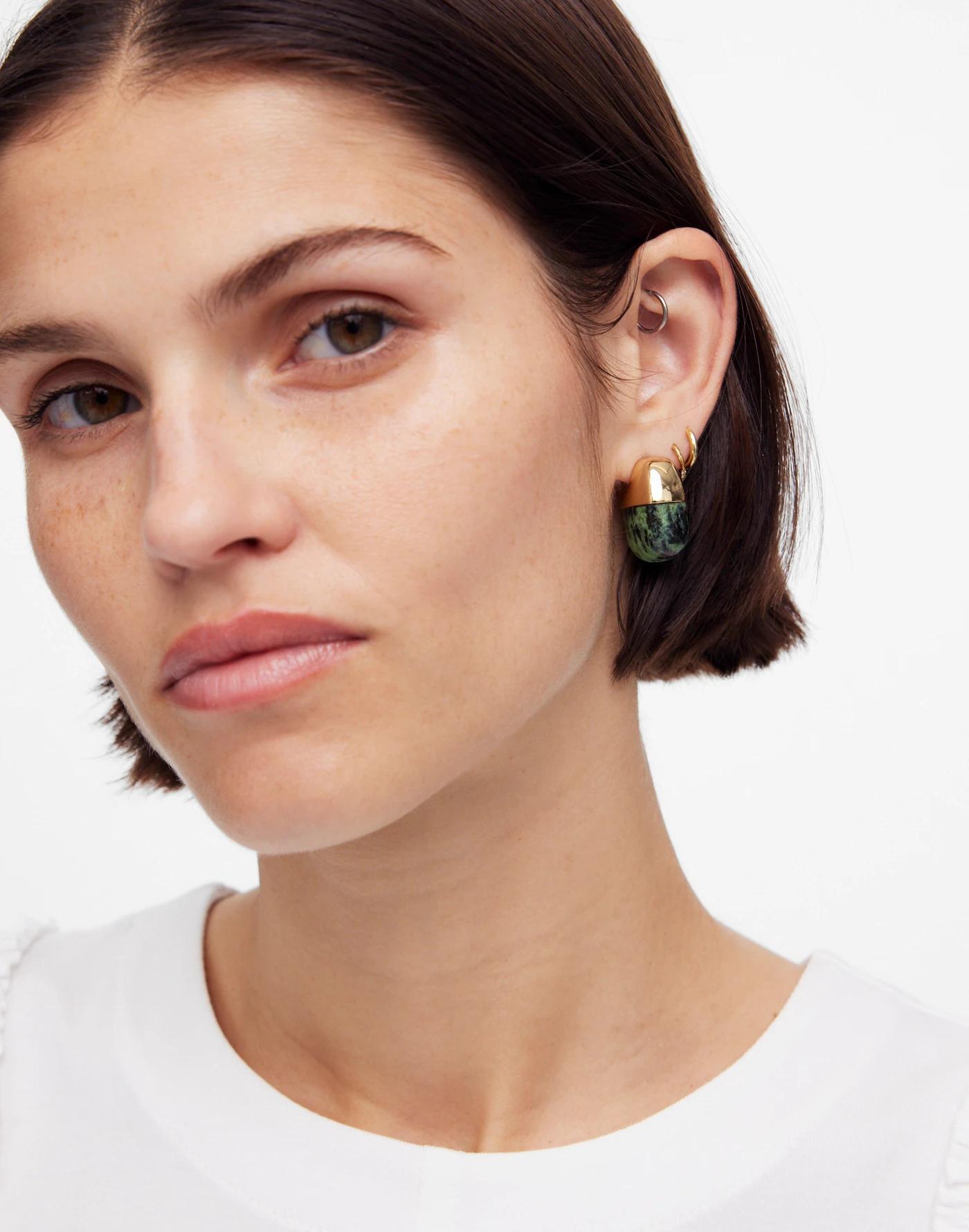 Semiprecious Statement Stud Earrings Product Image