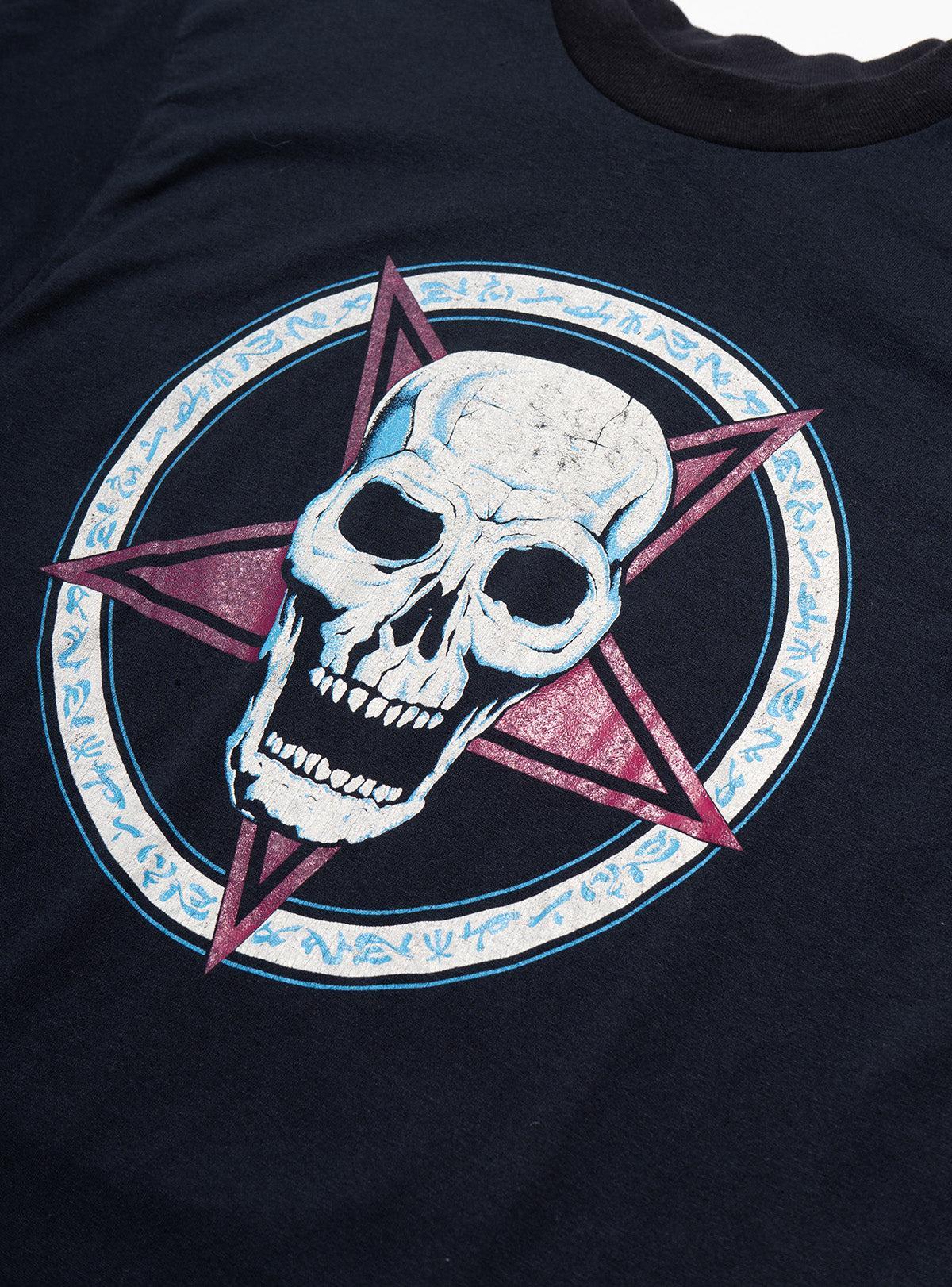 Vintage Pentagram Skull Tee Product Image