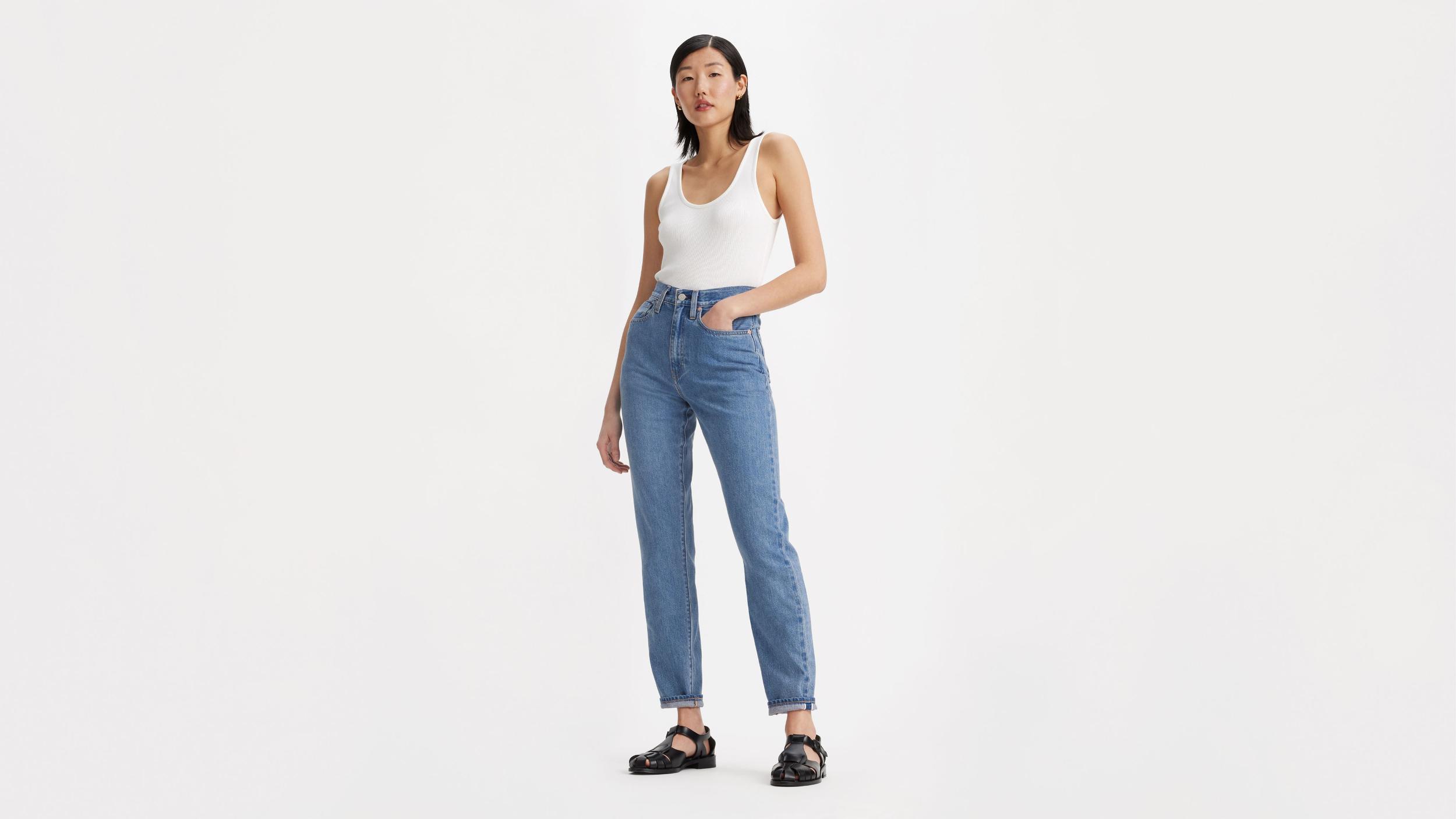 Japanese Selvedge High Rise Boyfriend Women's Jeans Product Image