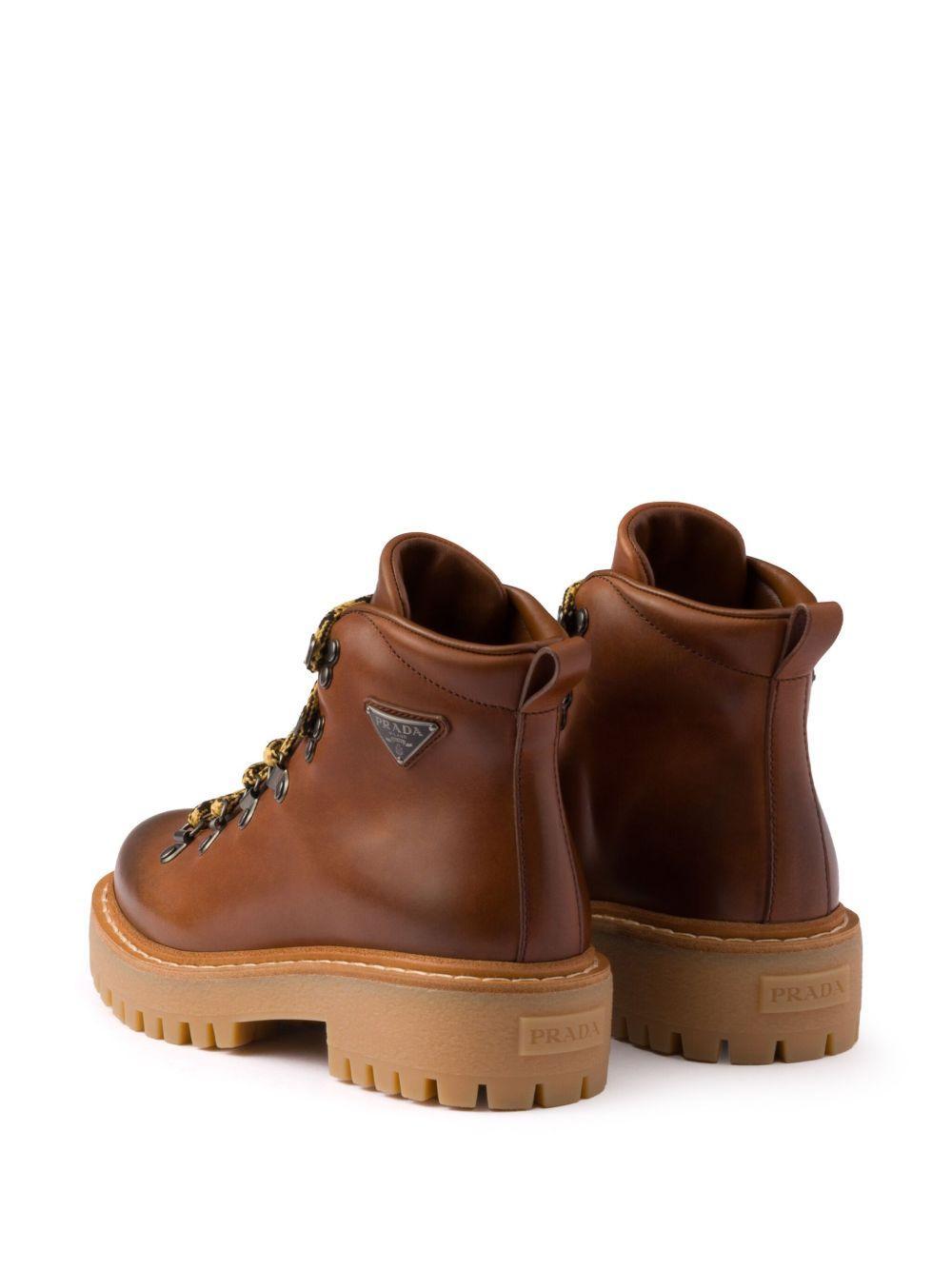 laced leather ankle boots Product Image