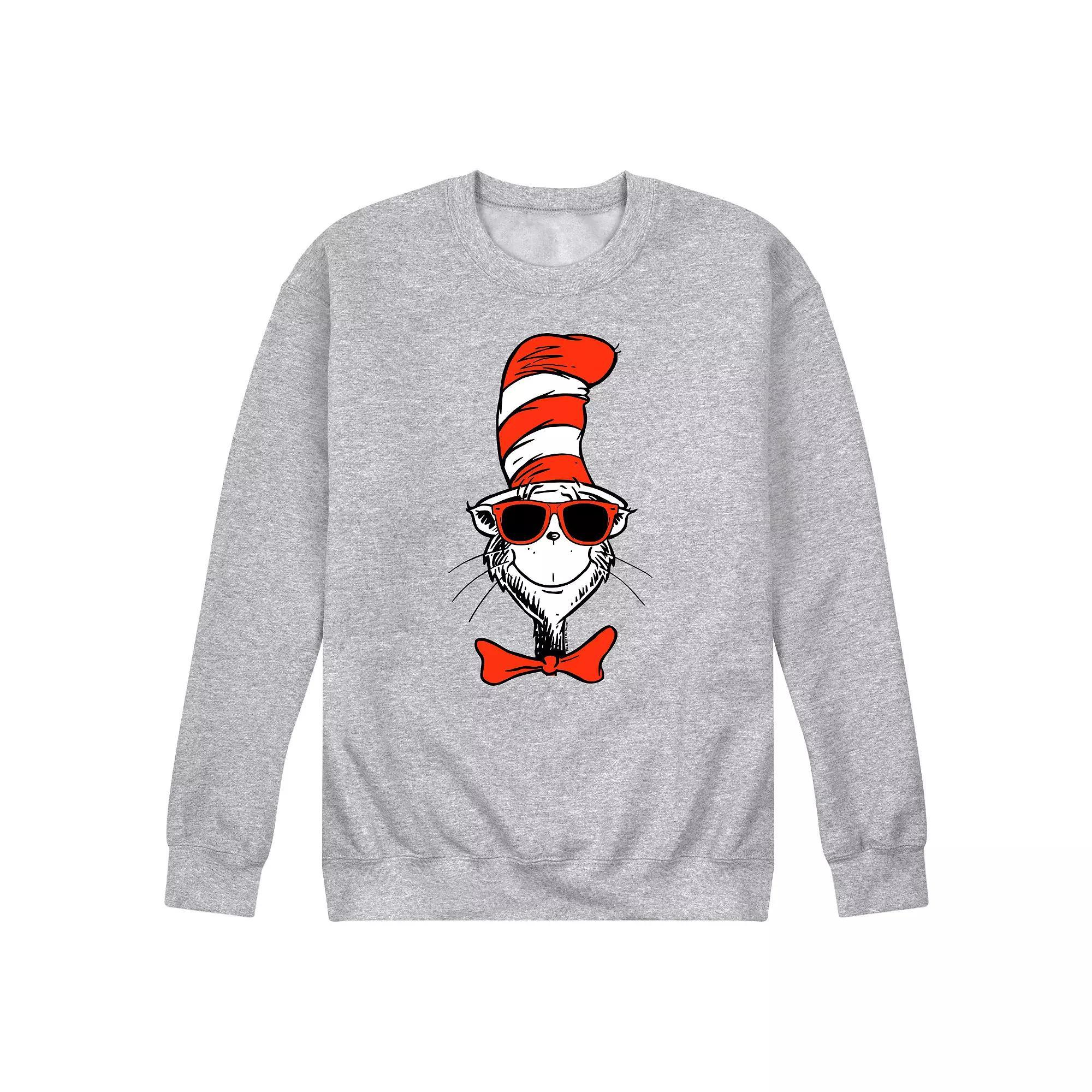 Mens Dr Seuss The Cat In The Hat Cool Shades Graphic Sweatshirt Product Image