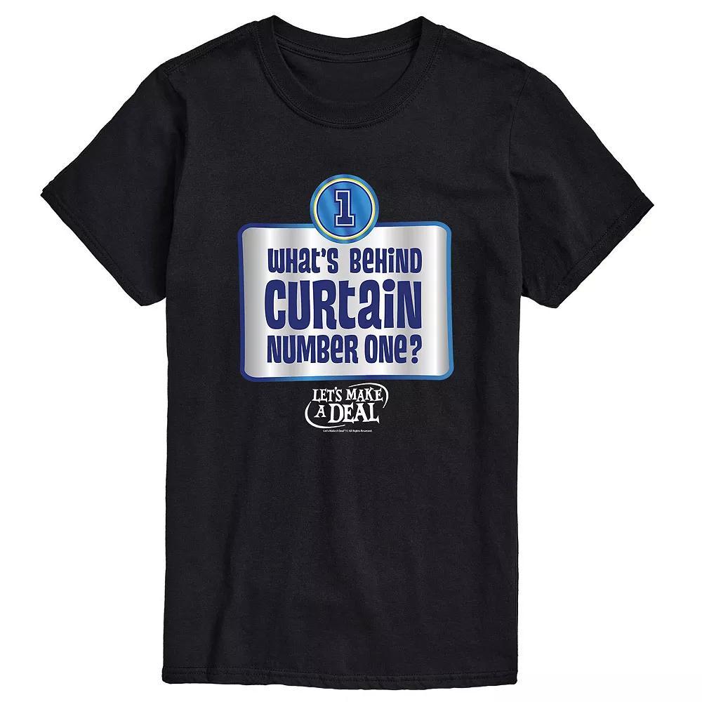 Mens Lets Make A Deal Curtain One Tee Product Image