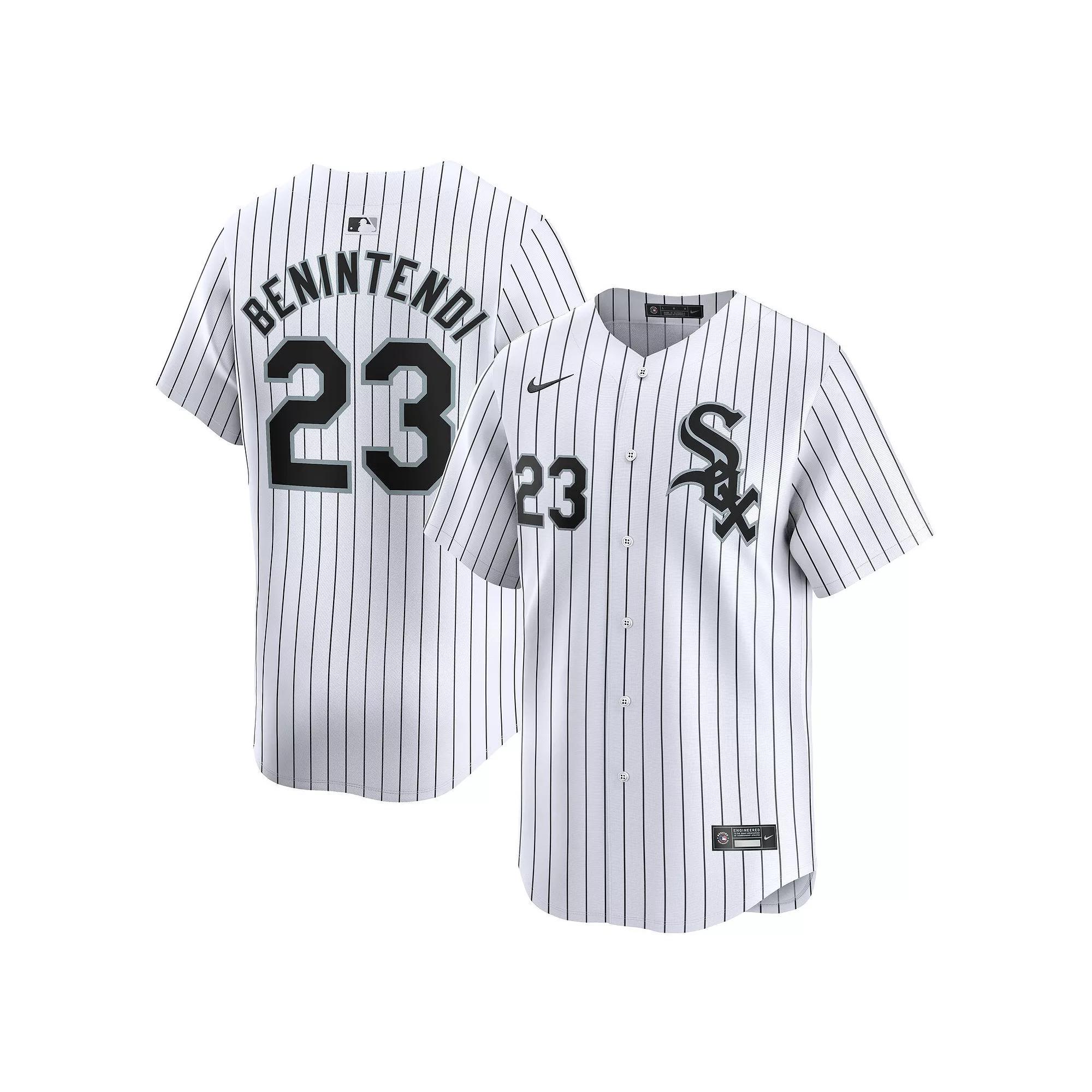 Men's Nike Andrew Benintendi White Chicago White Sox Road Limited Player Jersey, Size: Medium Product Image