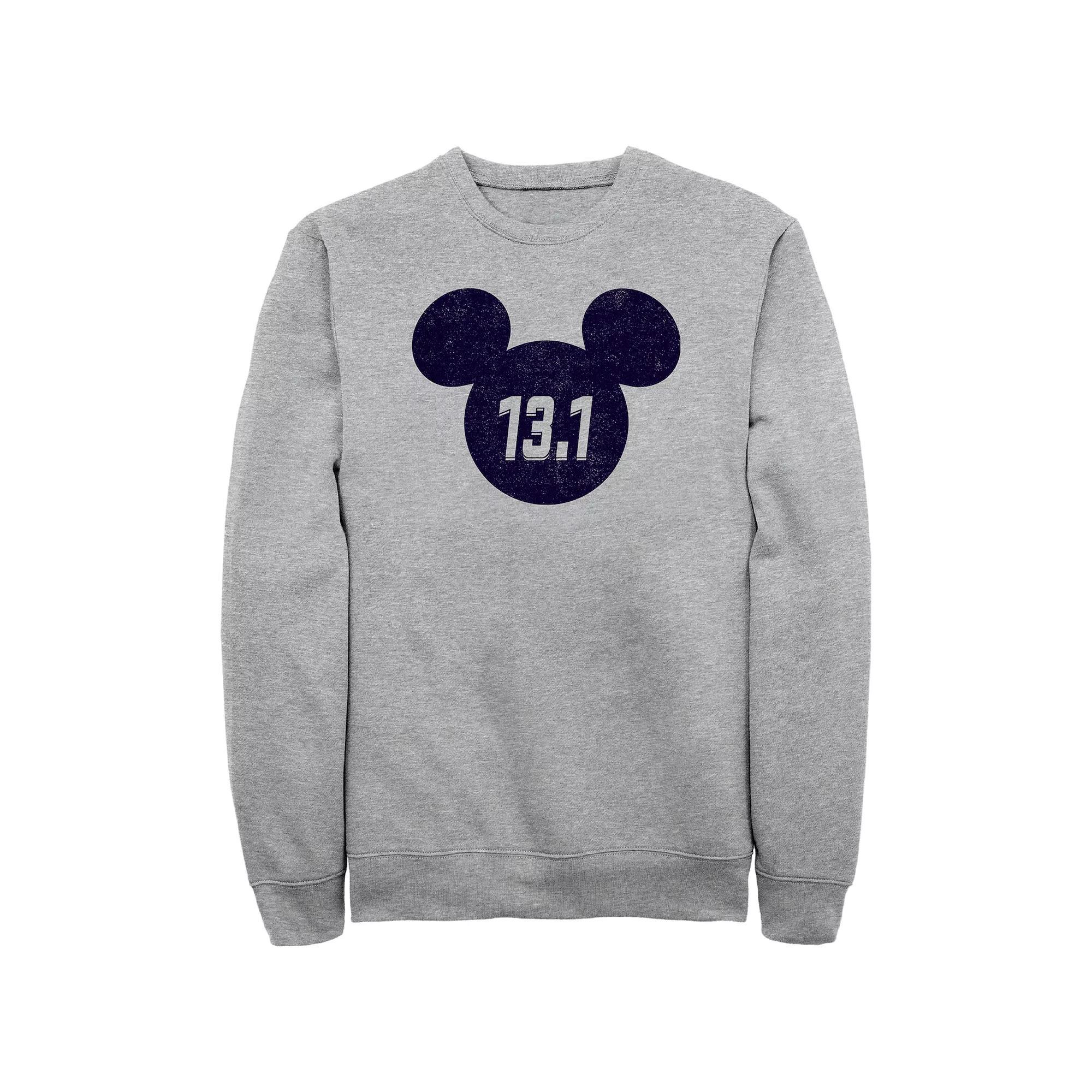 Disney's Mickey Mouse Men's Marathon Fleece Sweatshirt, Size: Small, Athletic Grey Product Image