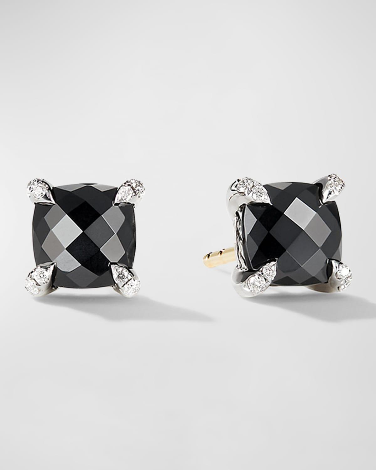 David Yurman Chatelaine Stud Earrings with Amethyst and Diamonds Product Image