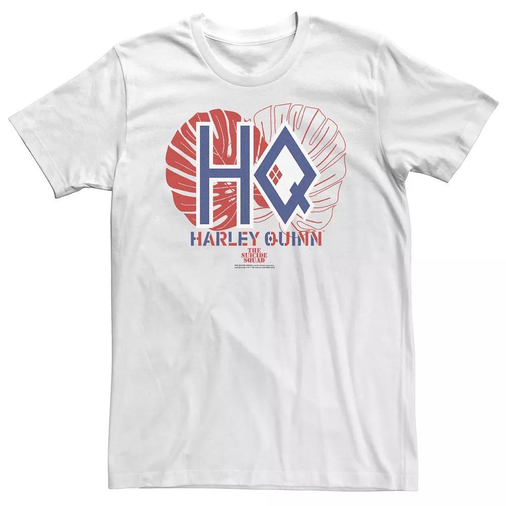 Big & Tall The Suicide Squad HQ Red & Blue Logo Tee, Men's, Size: XL Tall, White Product Image