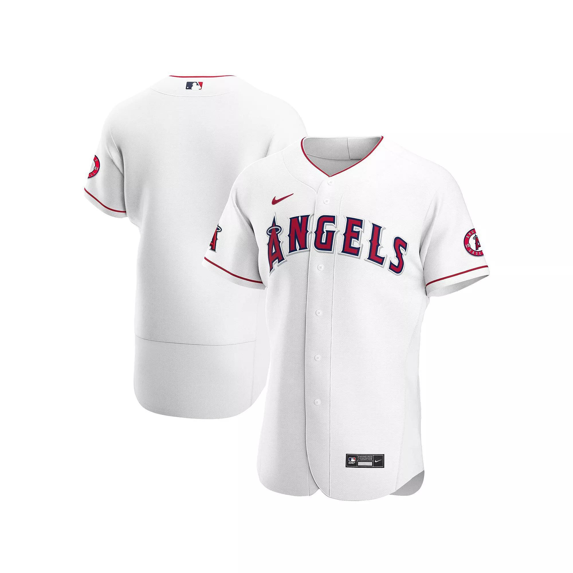 Men's Nike White Los Angeles Angels Home Authentic Team Jersey, Size: 48 Product Image