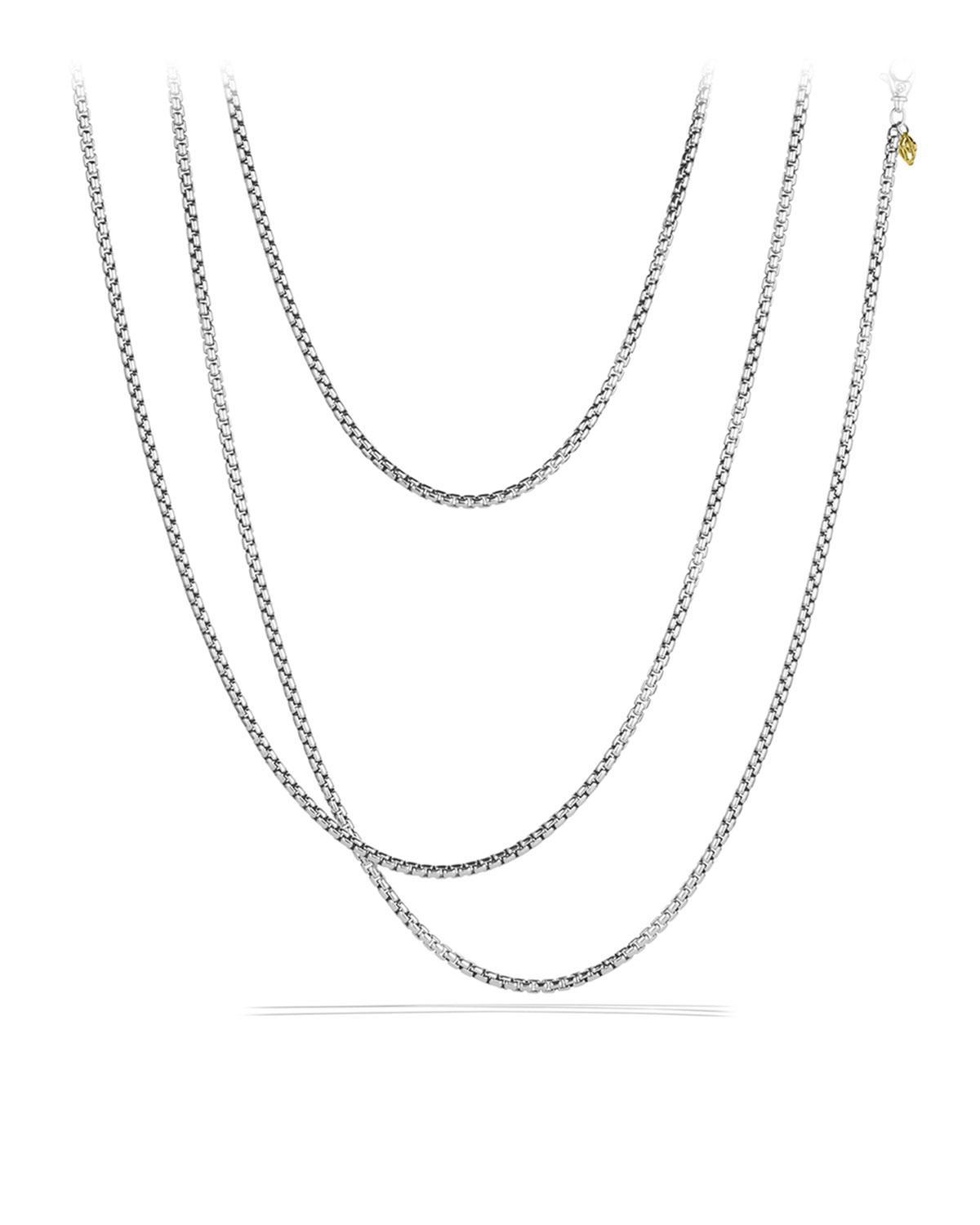 David Yurman Medium Box Chain with Gold, 18 Product Image