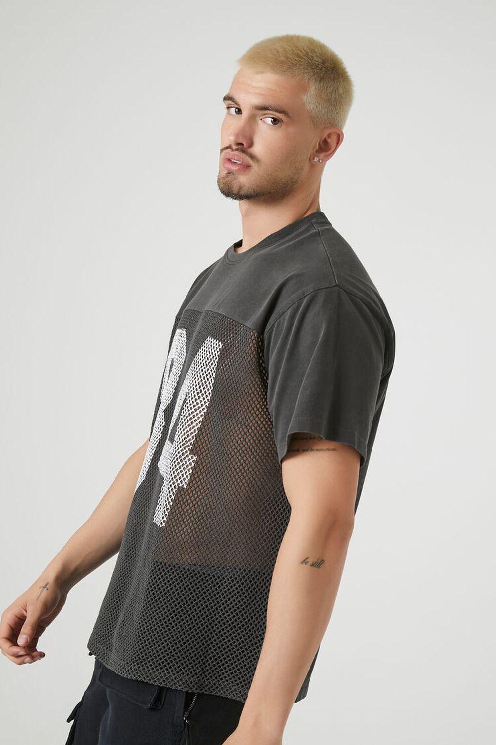 Oversized Mesh 84 Graphic Tee | Forever 21 Product Image