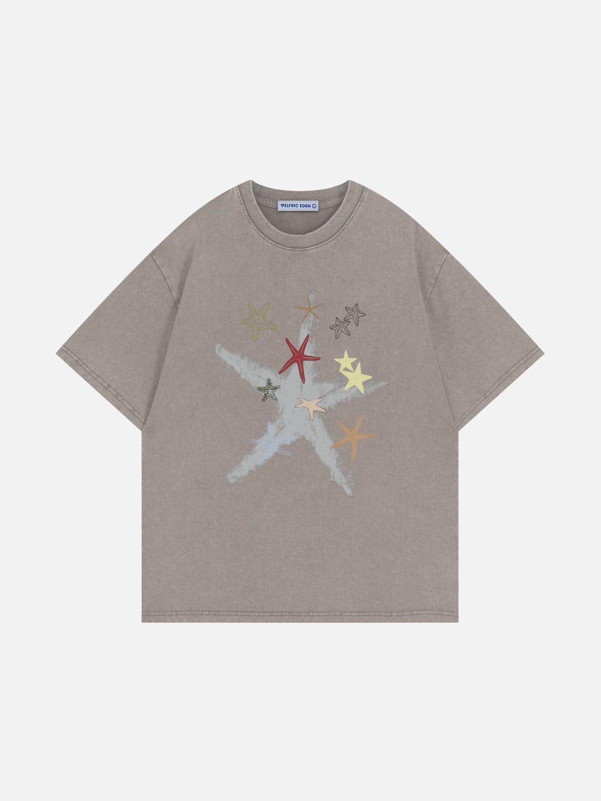 Aelfric Eden Starfish Print Washed Tee Product Image