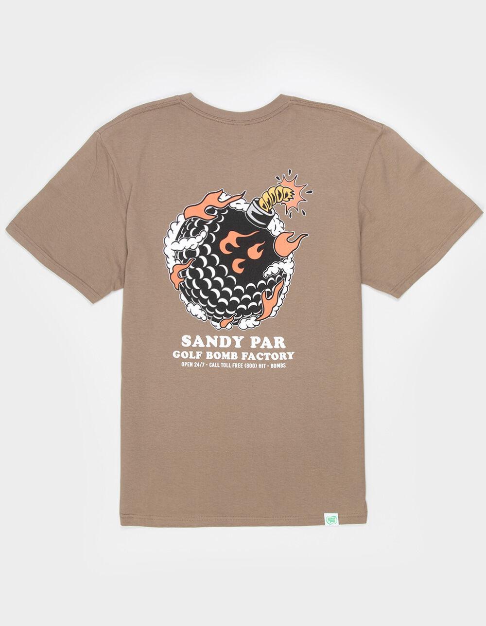 SANDY PAR Golf Bomb Factory Mens Tee - BROWN Product Image