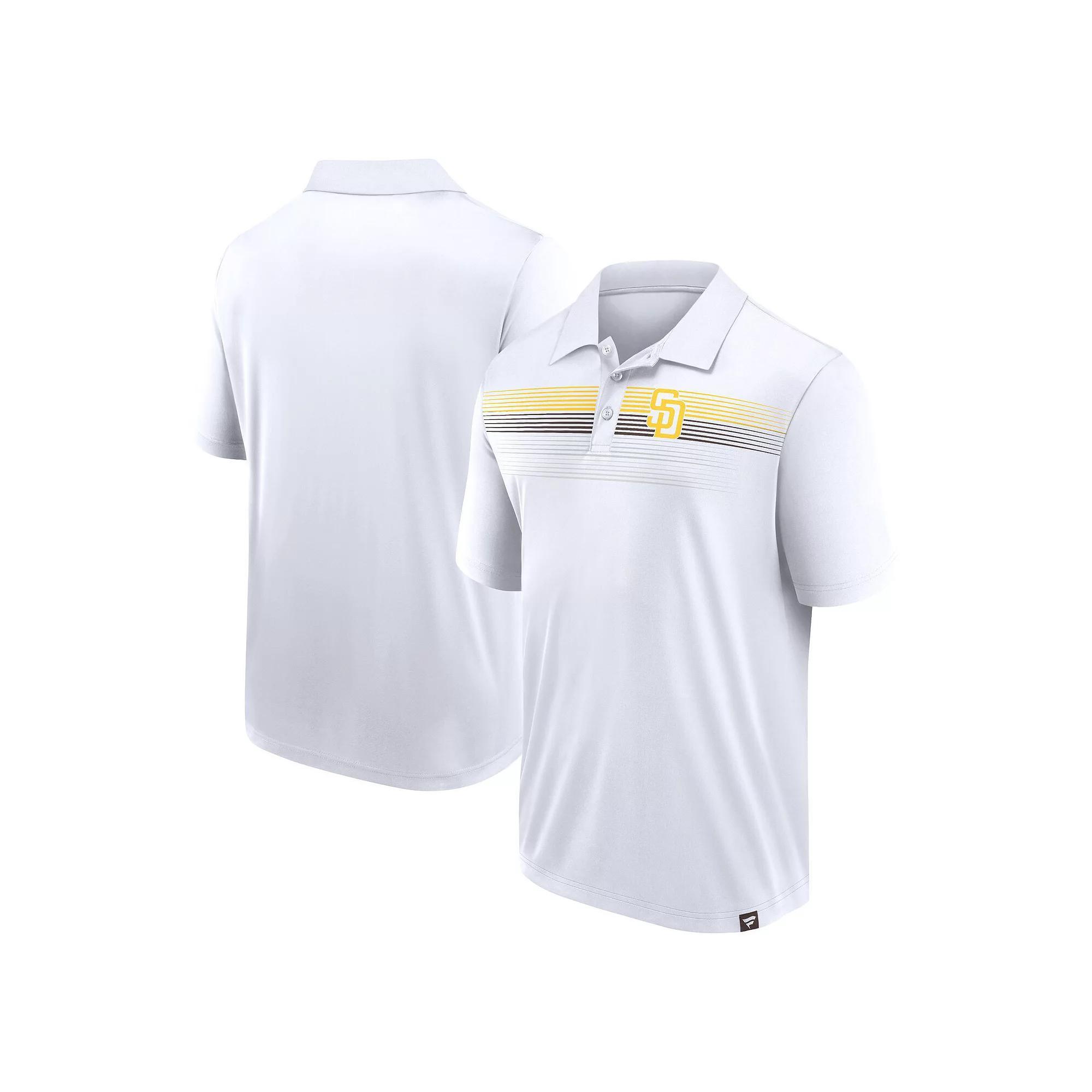 Men's Fanatics Branded White San Diego Padres Big & Tall Victory For Us Interlock Polo, Size: 5XB Product Image